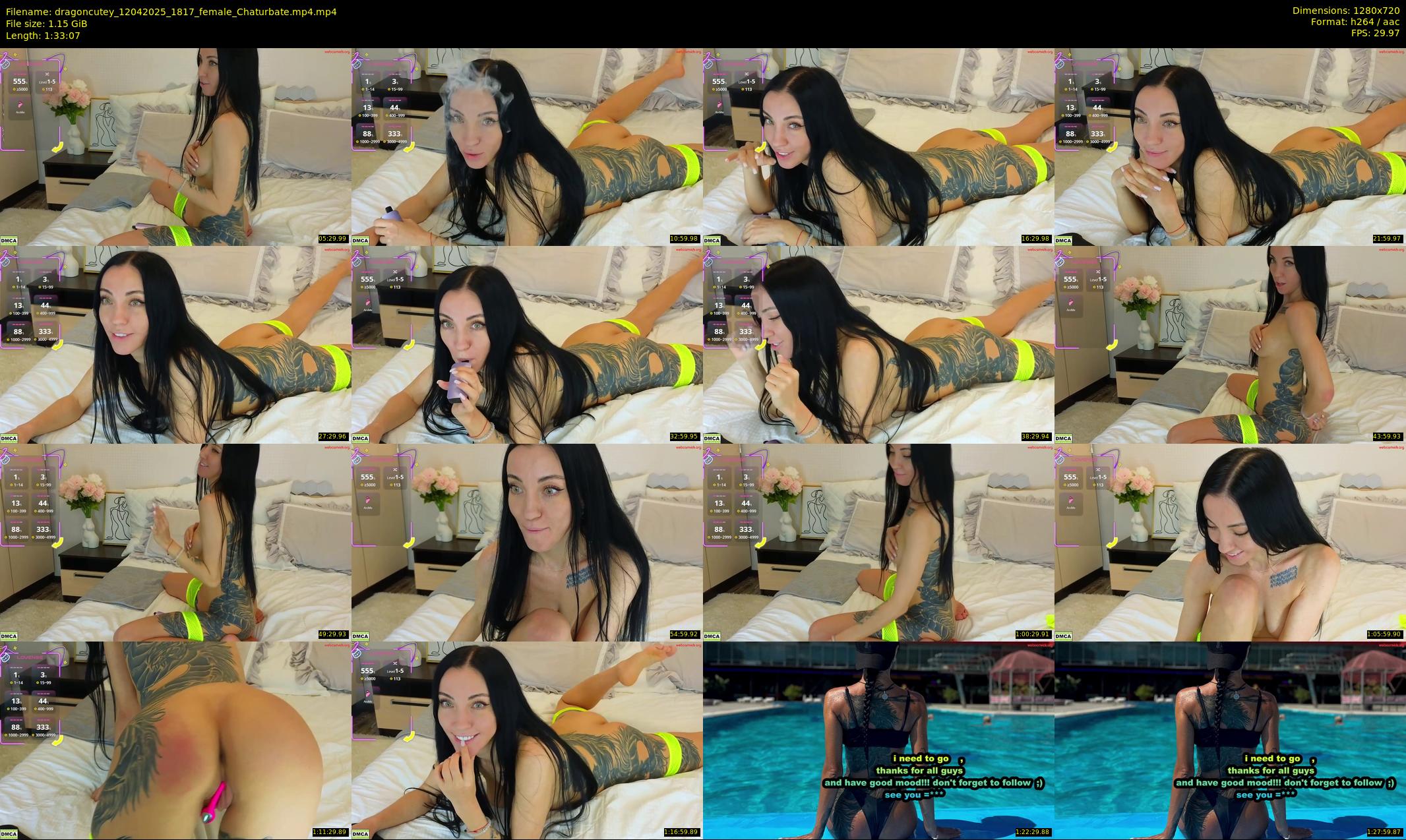 dragoncutey — 94 minute Chaturbate female cam show recording, 720p, Apr 12, 2025