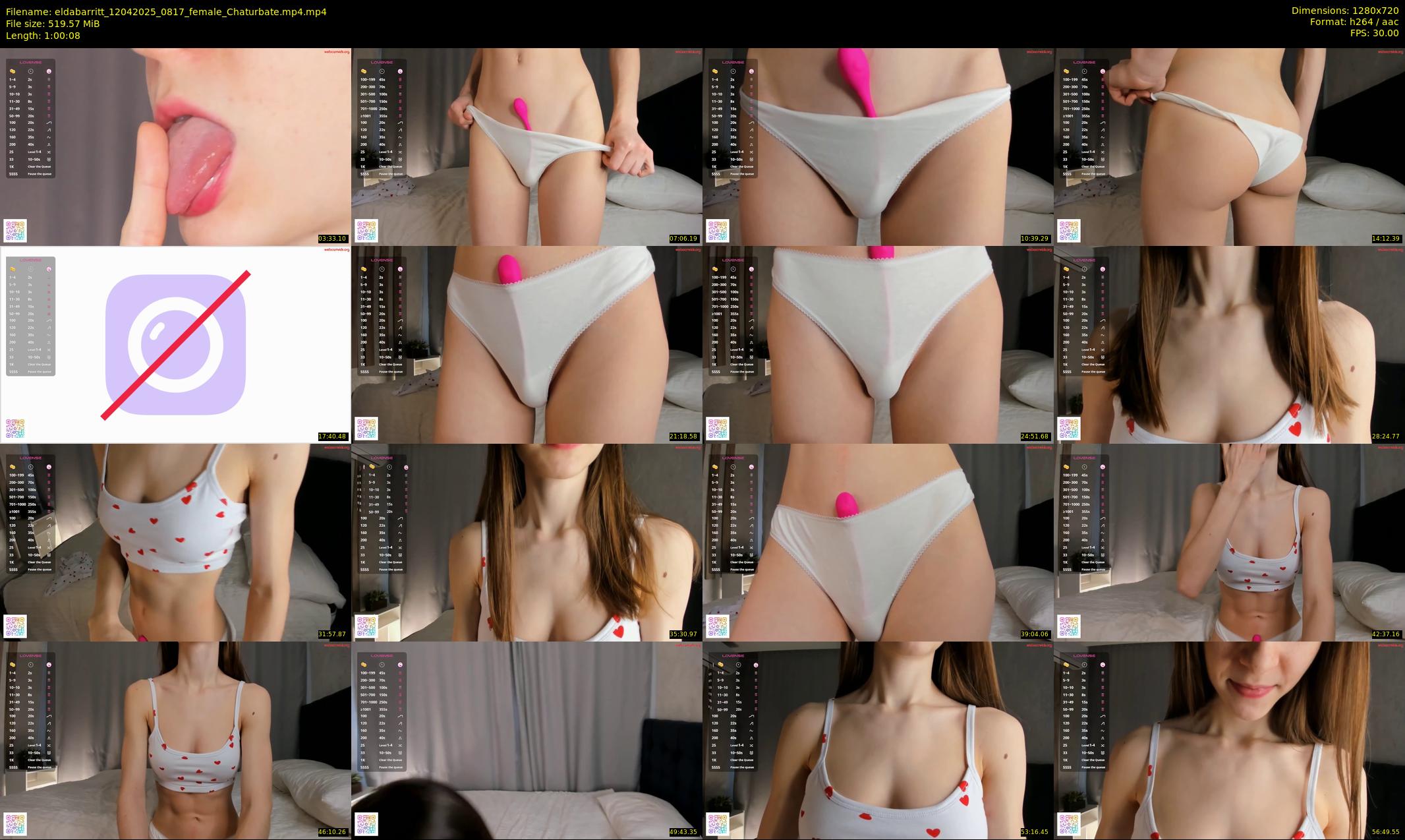 eldabarritt — 61 minute Chaturbate female cam show recording, 720p, Apr 12, 2025