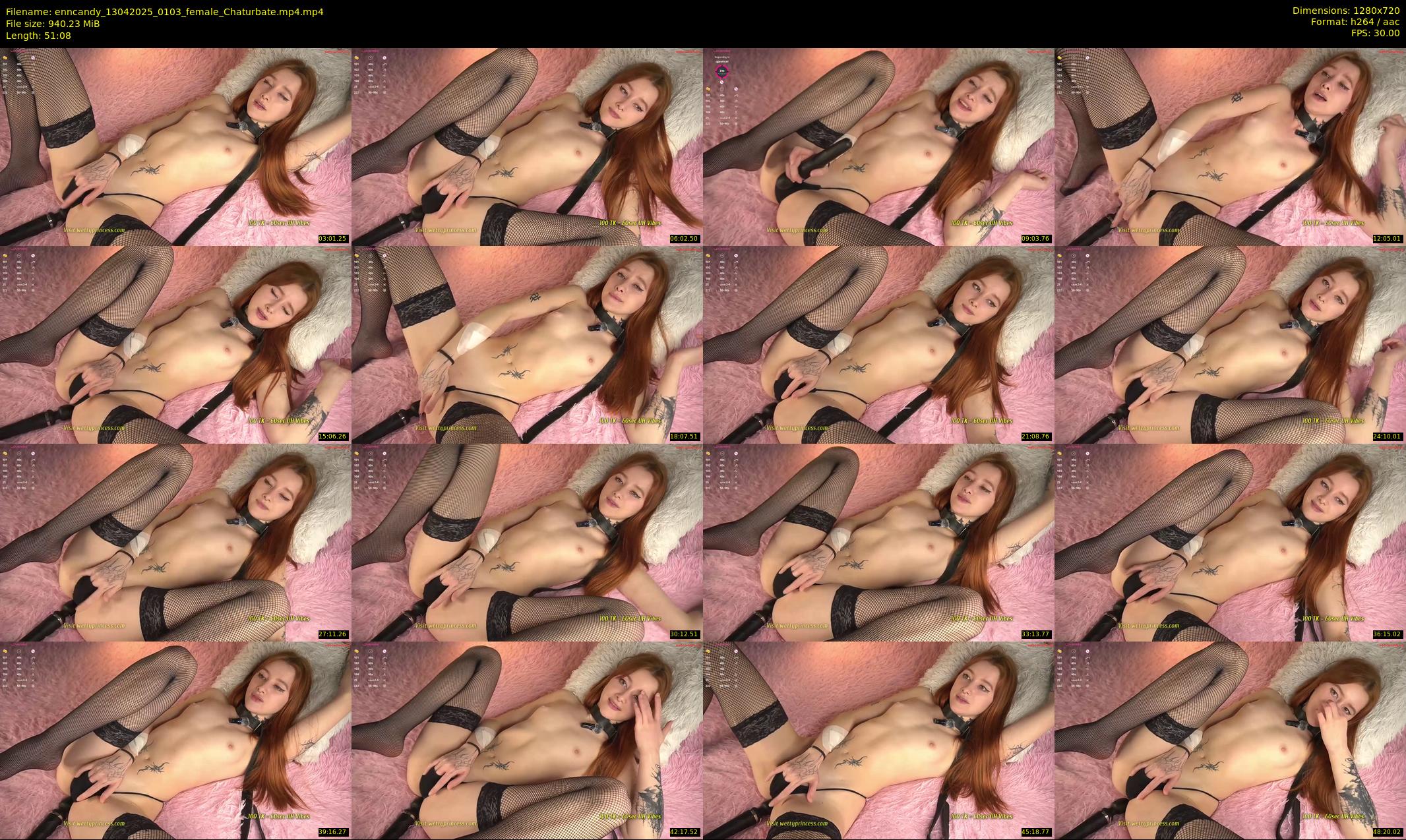 enncandy — 52 minute Chaturbate female cam show recording, 720p, Apr 13, 2025