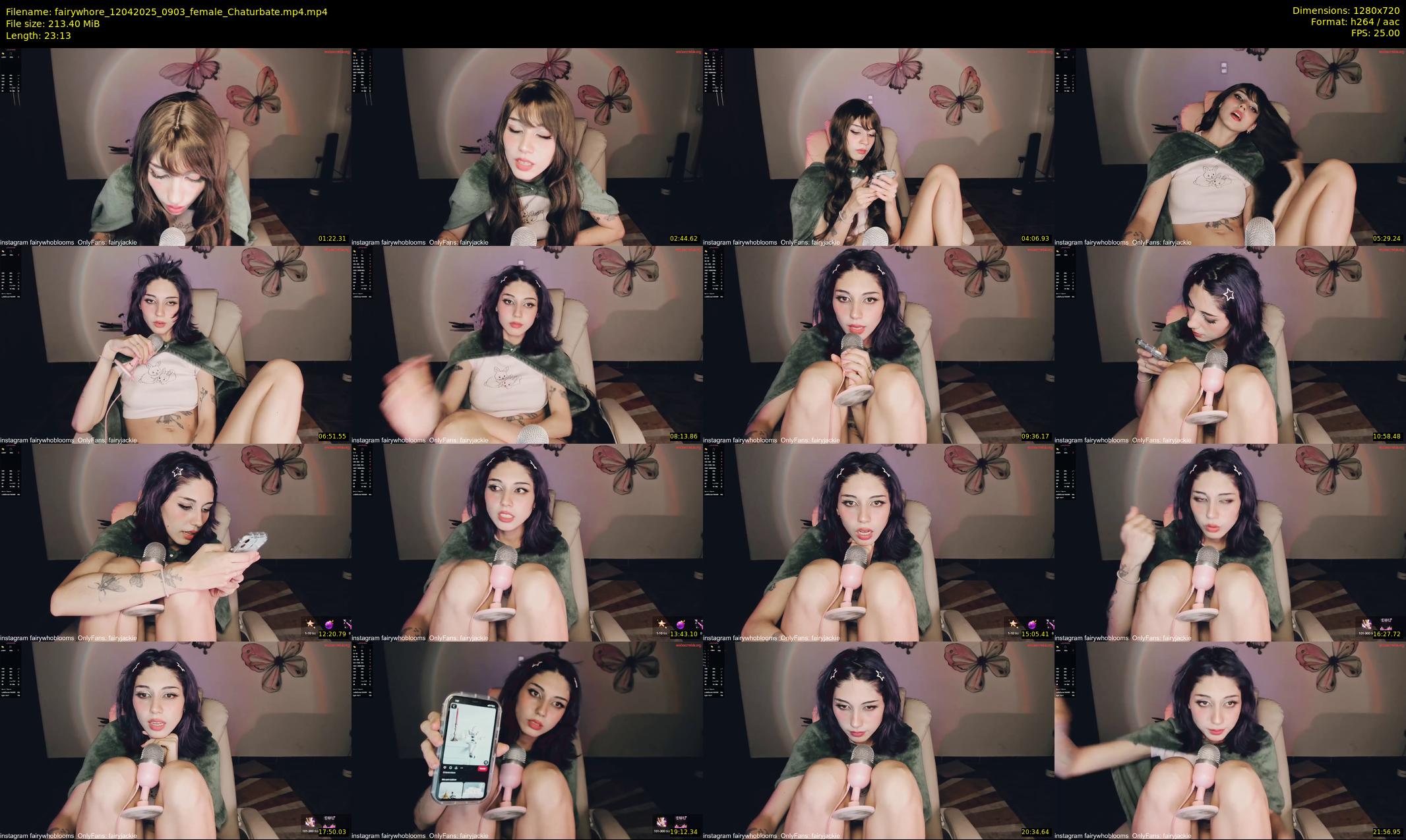 fairywhore — 24 minute Chaturbate female cam show recording, 720p, Apr 12, 2025