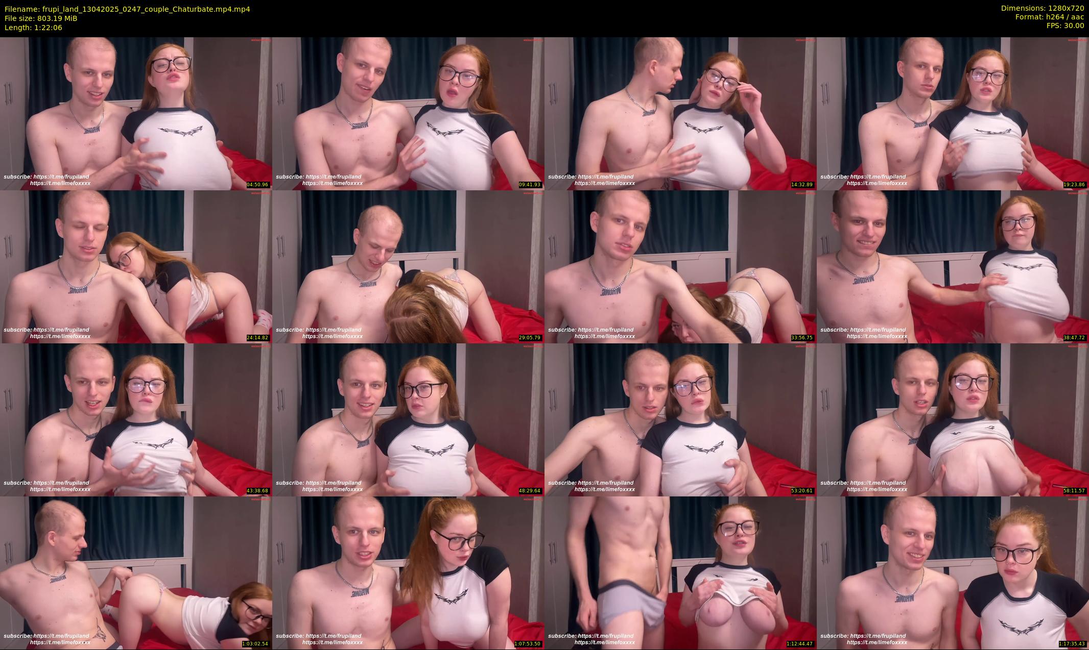 frupi_land — 83 minute Chaturbate couple cam show recording, 720p, Apr 13, 2025
