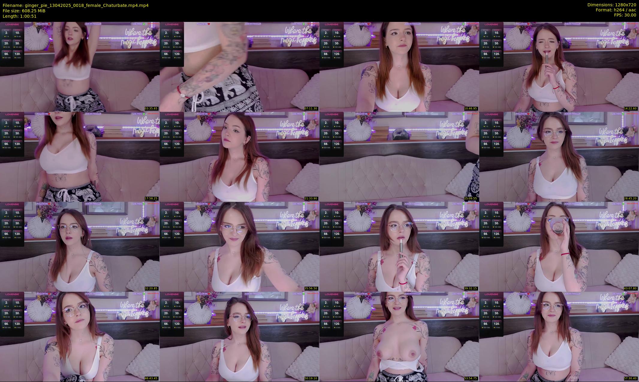 ginger_pie — 61 minute Chaturbate female cam show recording, 720p, Apr 13, 2025