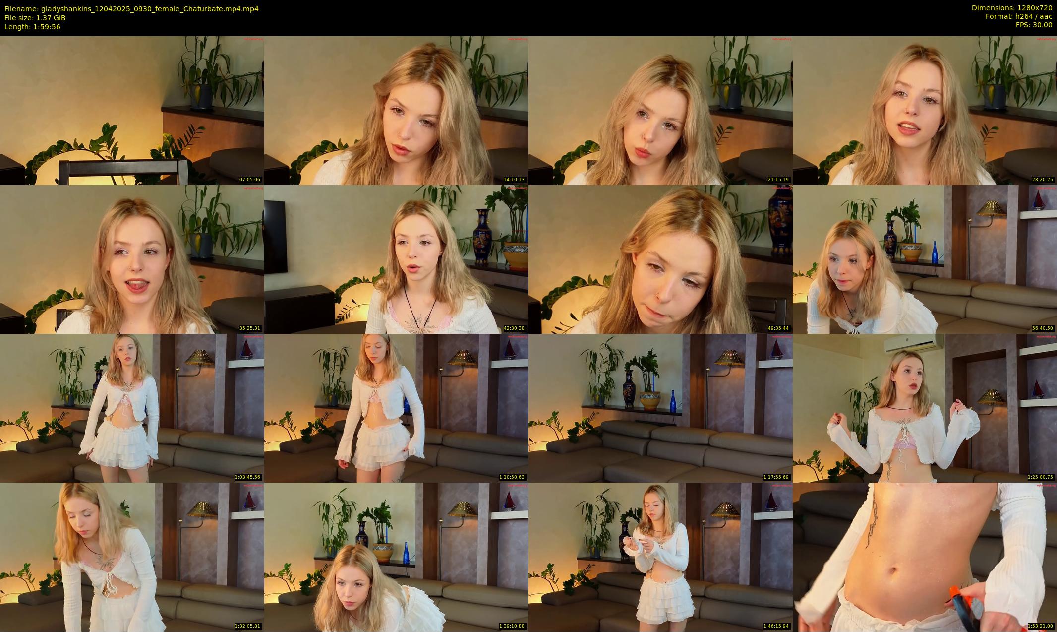 gladyshankins — 120 minute Chaturbate female cam show recording, 720p, Apr 12, 2025