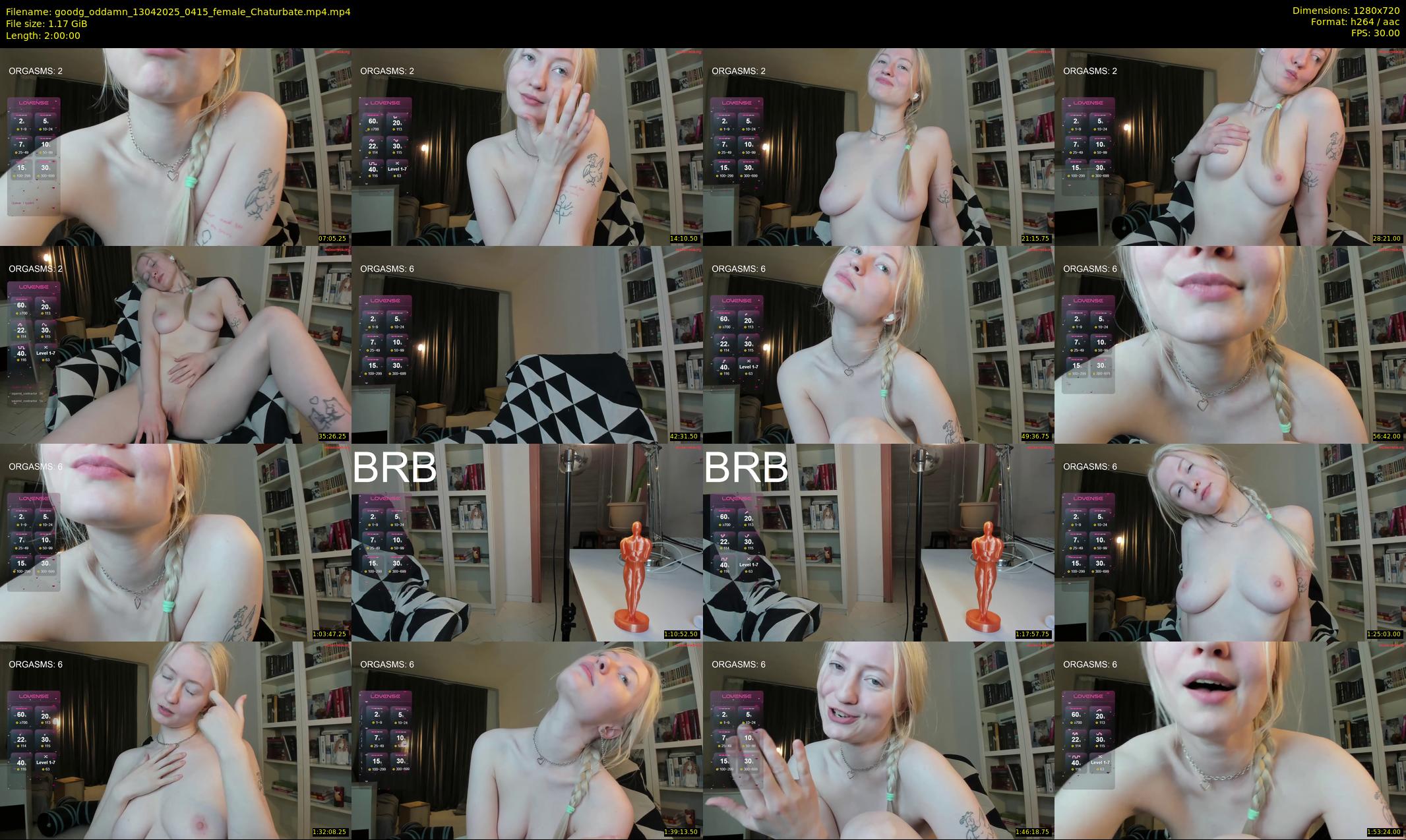 goodg_oddamn — 120 minute Chaturbate female cam show recording, 720p, Apr 13, 2025