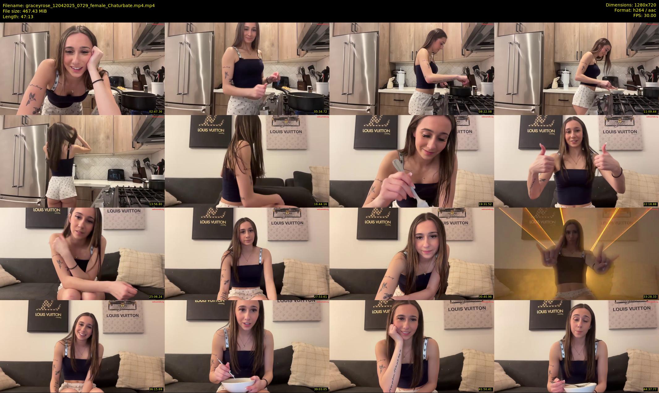 graceyrose — 48 minute Chaturbate female cam show recording, 720p, Apr 12, 2025