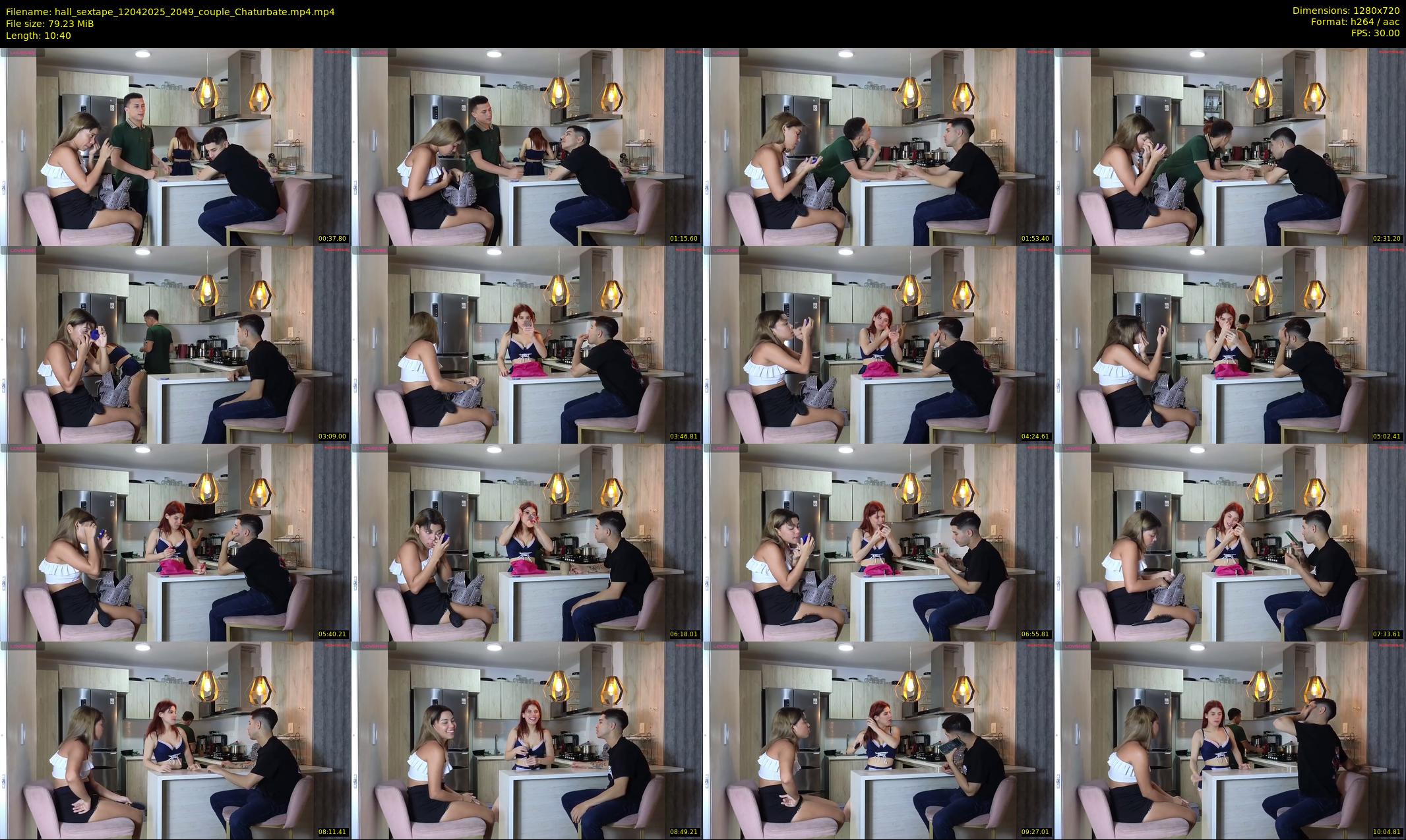 hall_sextape — 11 minute Chaturbate couple cam show recording, 720p, Apr 12, 2025