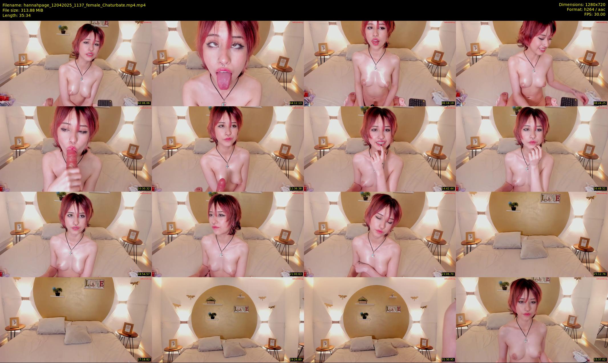 hannahpage — 36 minute Chaturbate female cam show recording, 720p, Apr 12, 2025