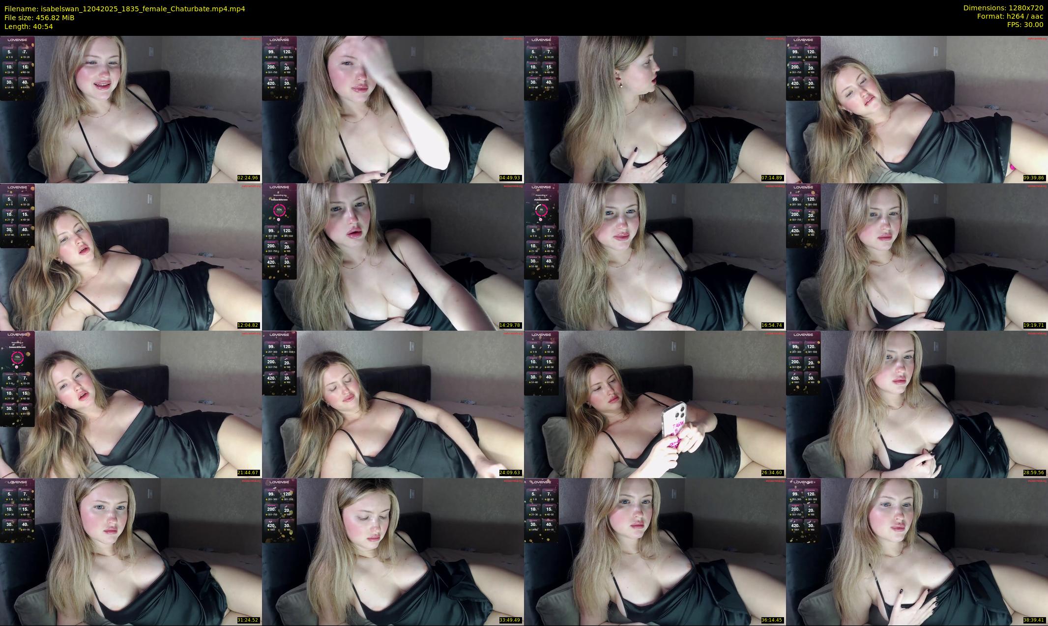 isabelswan — 41 minute Chaturbate female cam show recording, 720p, Apr 12, 2025