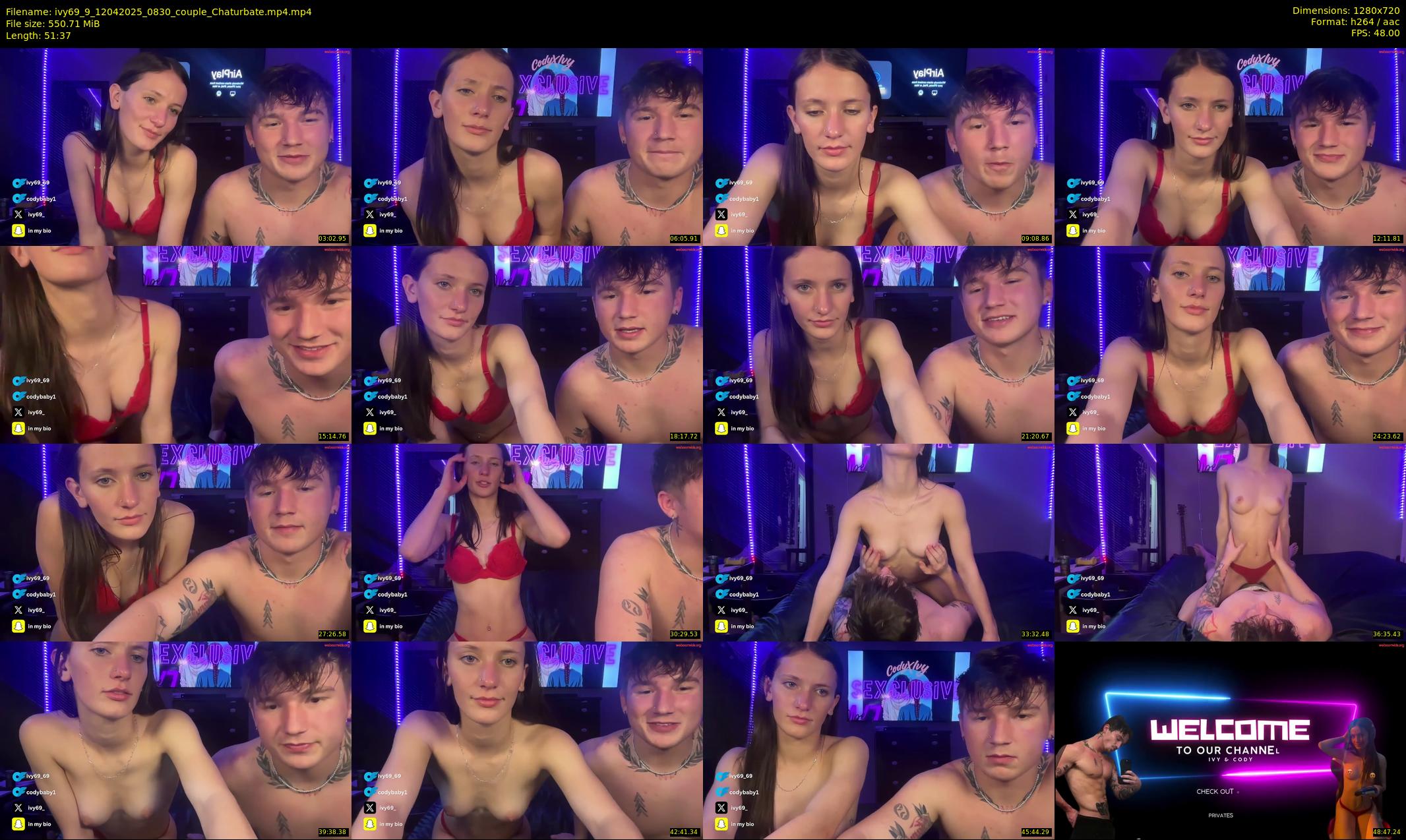 ivy69_9 — 52 minute Chaturbate couple cam show recording, 720p, Apr 12, 2025
