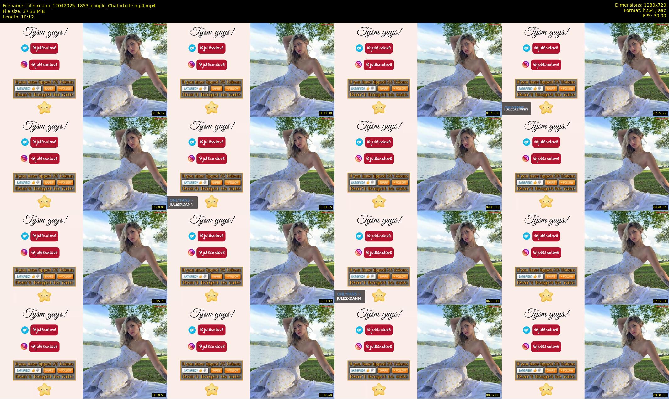 julesxdann — 11 minute Chaturbate couple cam show recording, 720p, Apr 12, 2025