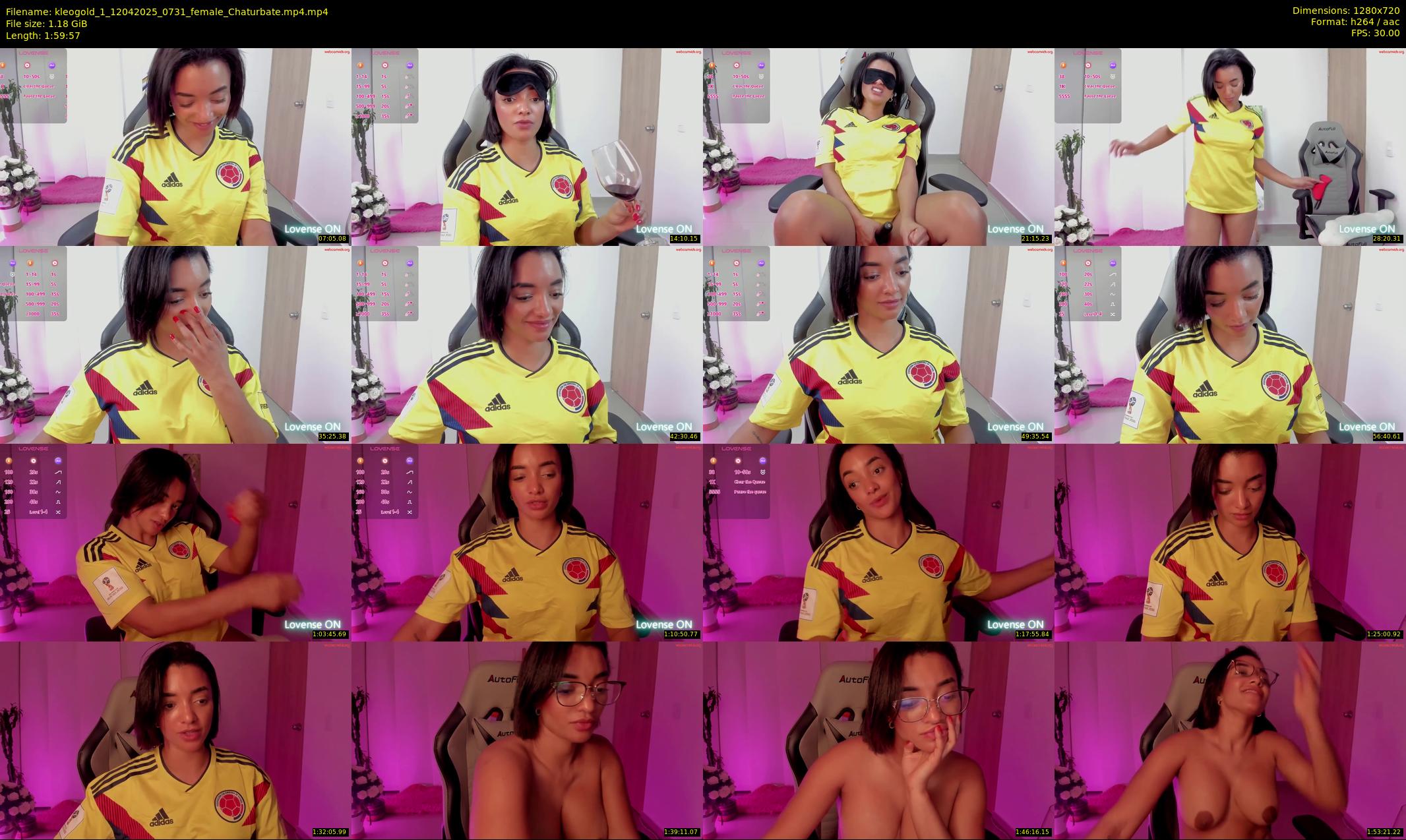 kleogold_1 — 120 minute Chaturbate female cam show recording, 720p, Apr 12, 2025