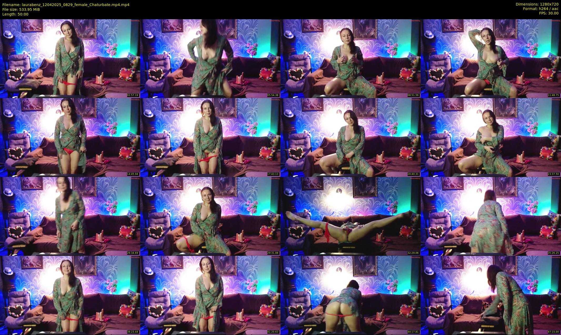 laurabenz — 50 minute Chaturbate female cam show recording, 720p, Apr 12, 2025