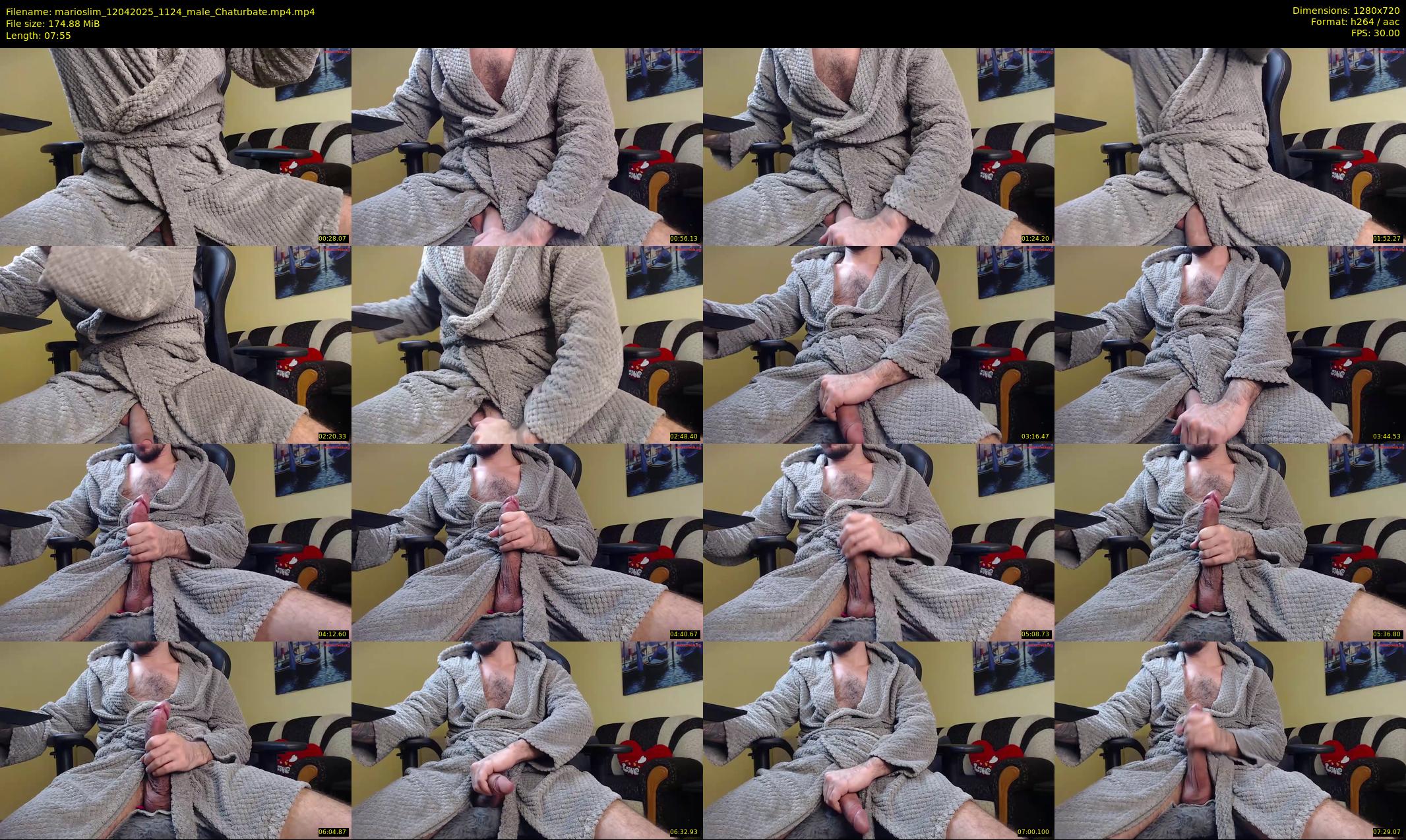 marioslim — 8 minute Chaturbate male cam show recording, 720p, Apr 12, 2025