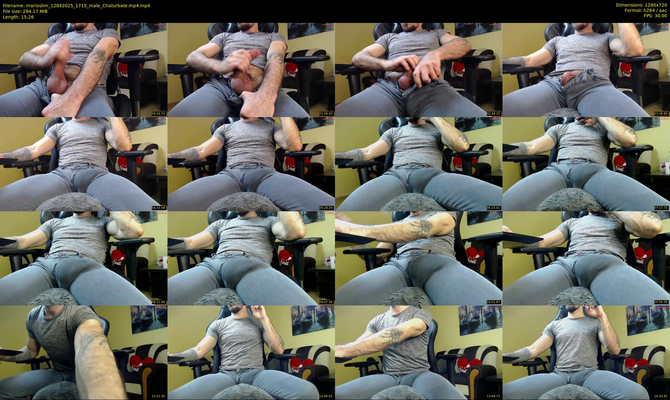 marioslim — 16 minute Chaturbate male cam show recording, 720p, Apr 12, 2025