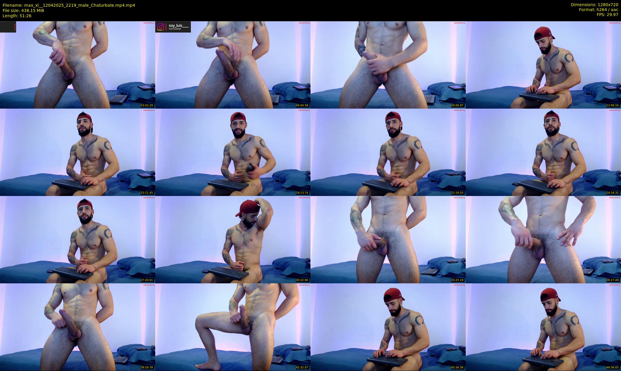 max_xl_ — 52 minute Chaturbate male cam show recording, 720p, Apr 12, 2025