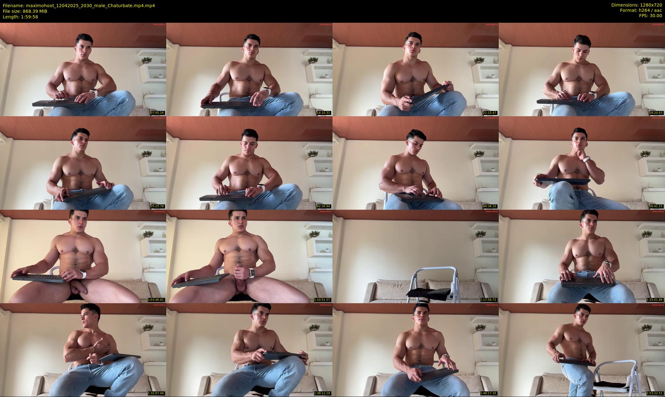maximohoot — 120 minute Chaturbate male cam show recording, 720p, Apr 12, 2025