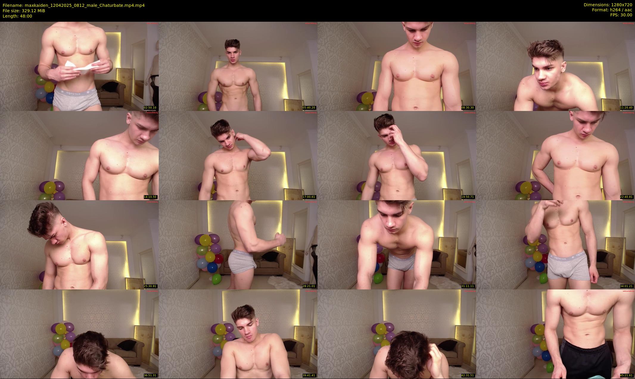 maxkaiden — 48 minute Chaturbate male cam show recording, 720p, Apr 12, 2025