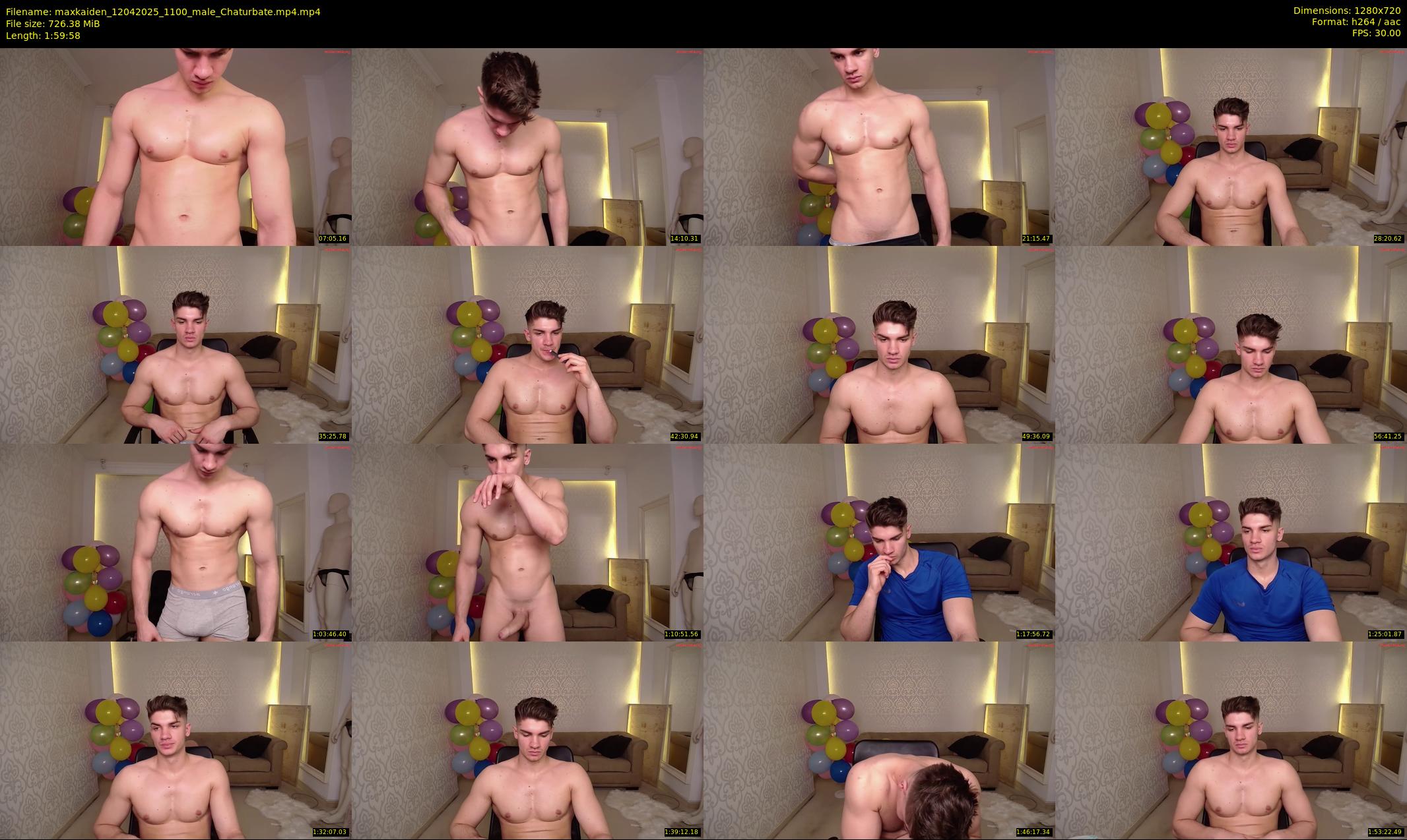 maxkaiden — 120 minute Chaturbate male cam show recording, 720p, Apr 12, 2025