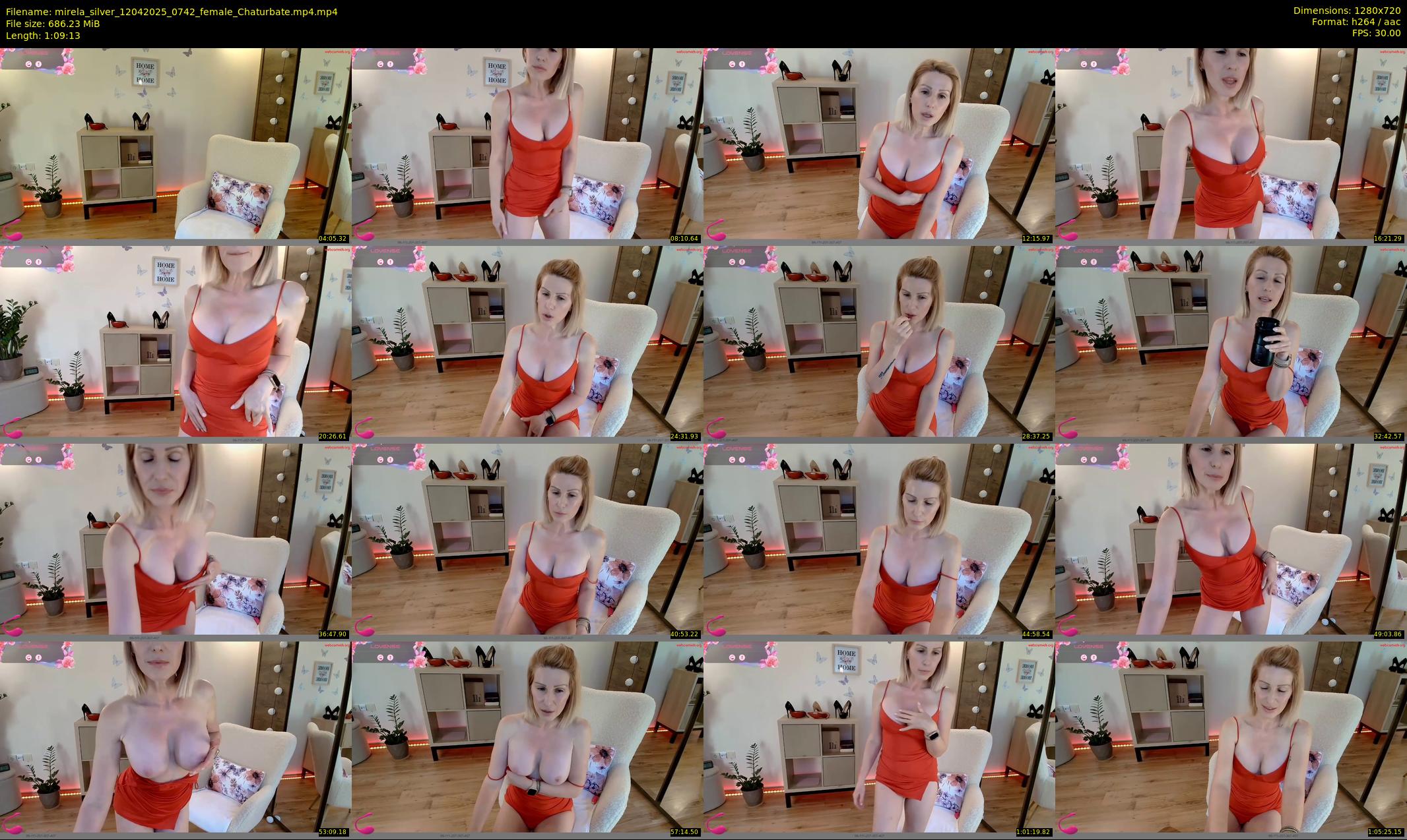 mirela_silver — 70 minute Chaturbate female cam show recording, 720p, Apr 12, 2025