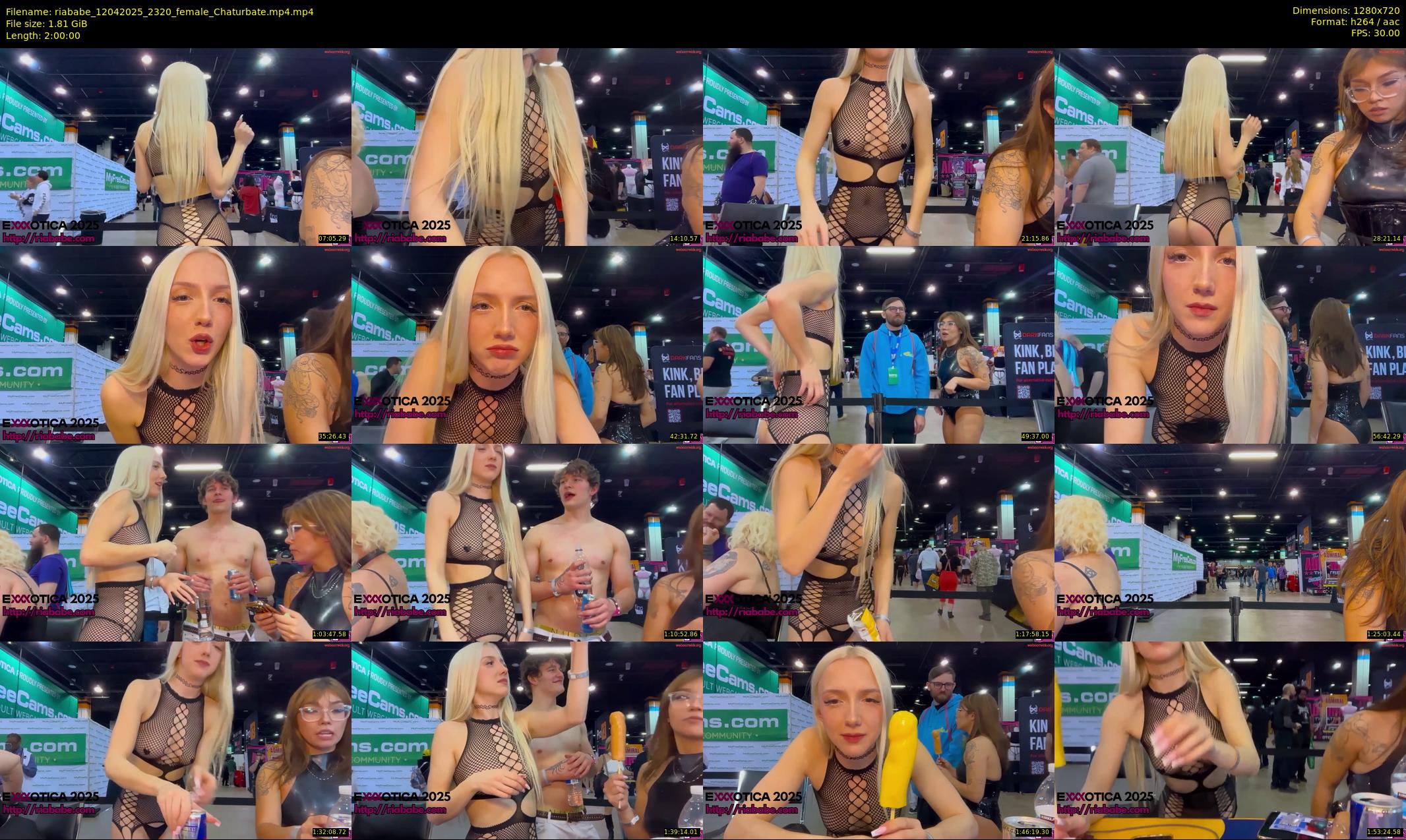 riababe — 120 minute Chaturbate female cam show recording, 720p, Apr 12, 2025