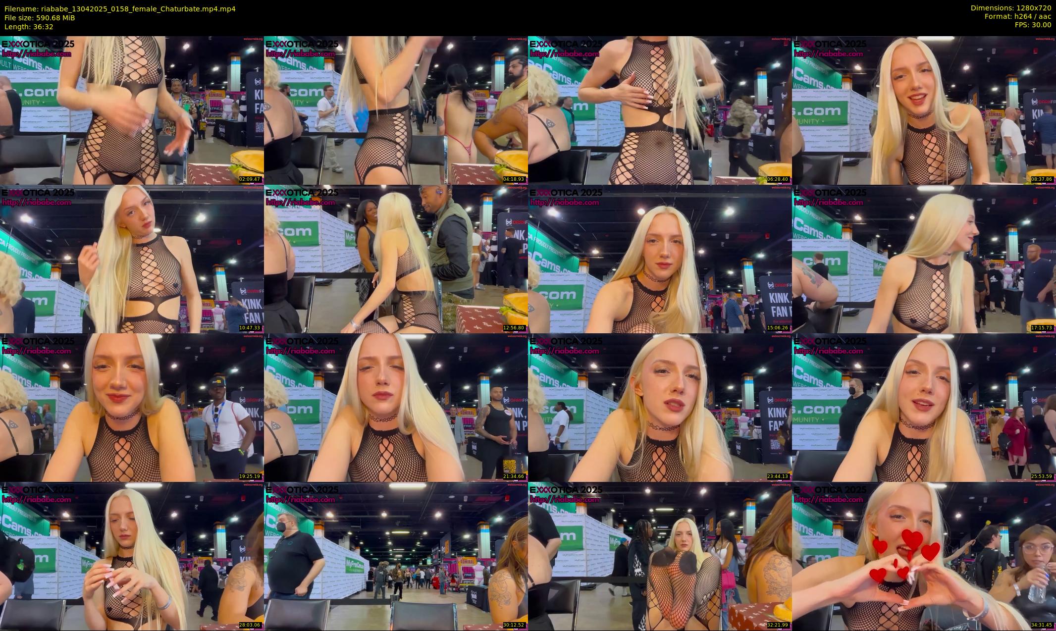 riababe — 37 minute Chaturbate female cam show recording, 720p, Apr 13, 2025