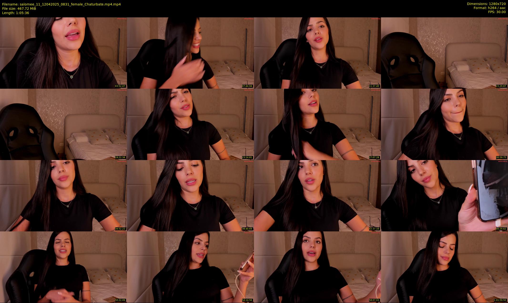 salomee_11 — 66 minute Chaturbate female cam show recording, 720p, Apr 12, 2025