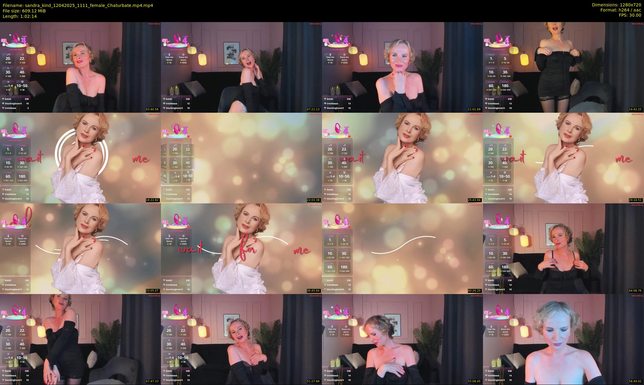 sandra_kind — 63 minute Chaturbate female cam show recording, 720p, Apr 12, 2025