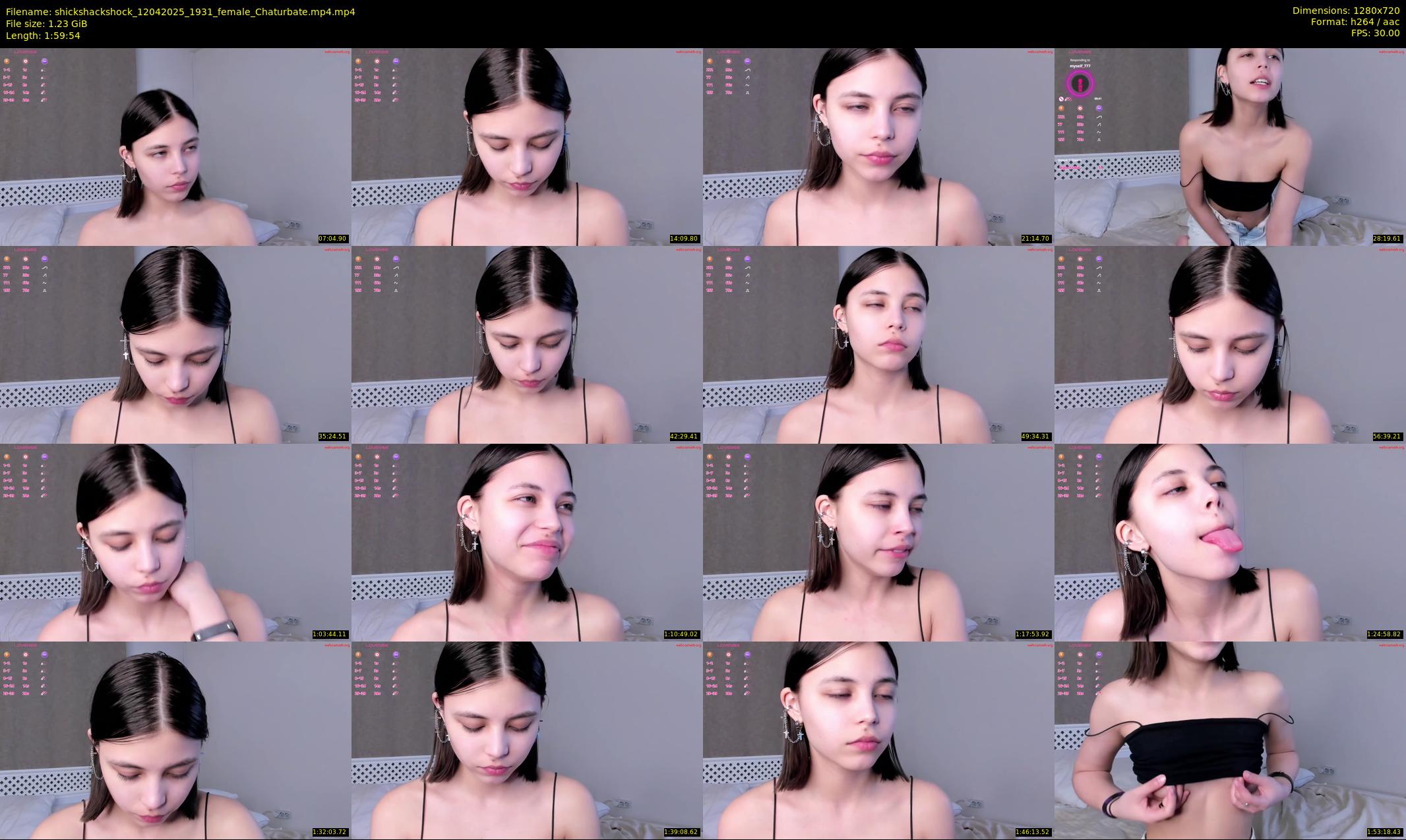 shickshackshock — 120 minute Chaturbate female cam show recording, 720p, Apr 12, 2025