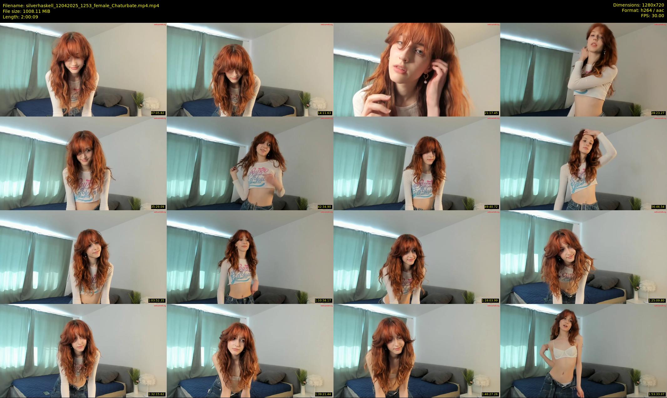 silverhaskell — 121 minute Chaturbate female cam show recording, 720p, Apr 12, 2025