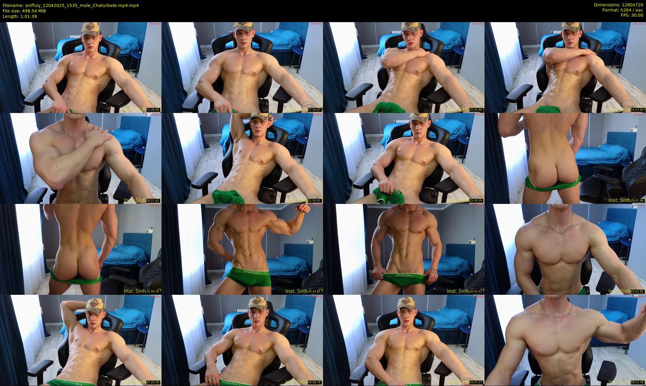 sinffuly — 62 minute Chaturbate male cam show recording, 720p, Apr 12, 2025