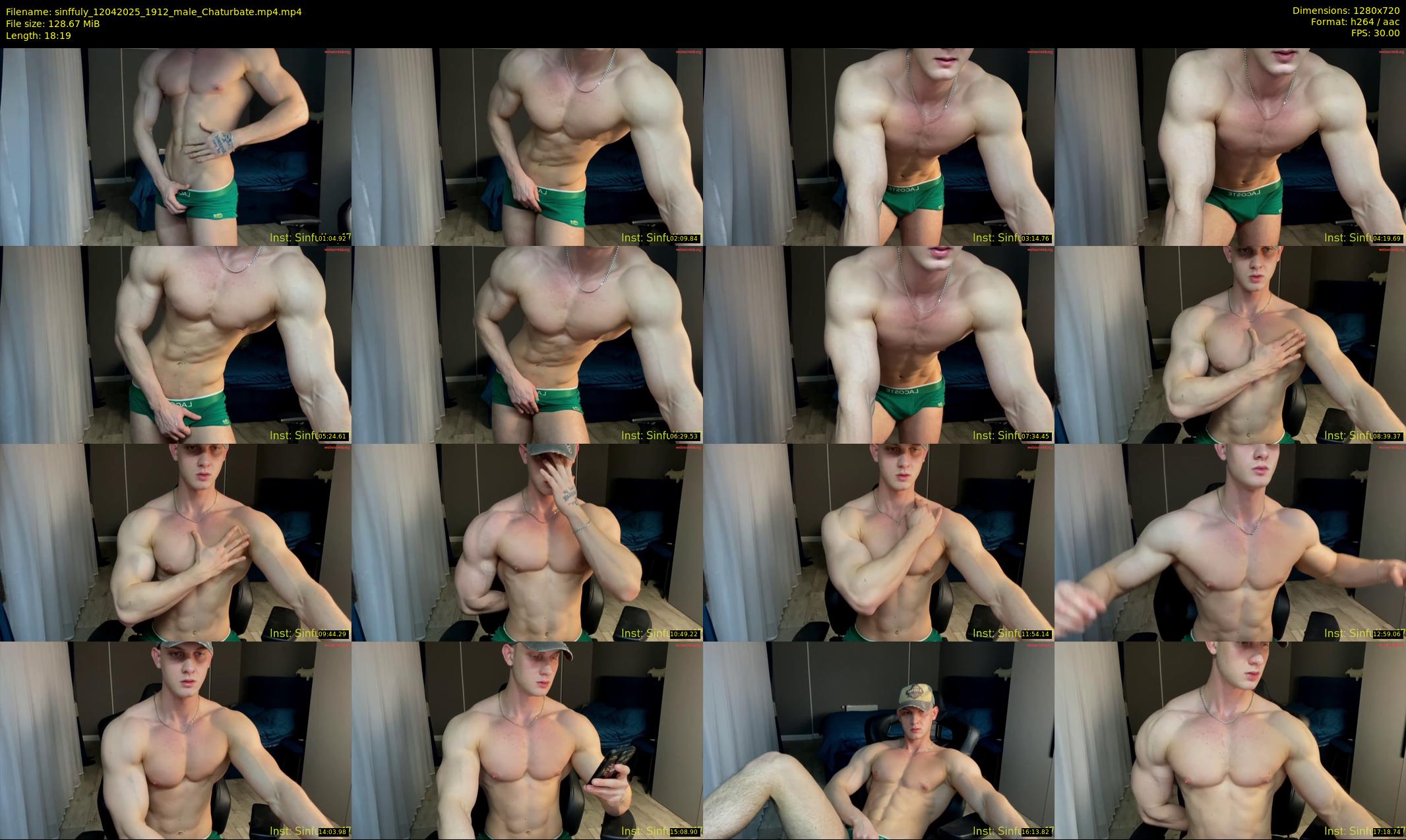 sinffuly — 19 minute Chaturbate male cam show recording, 720p, Apr 12, 2025