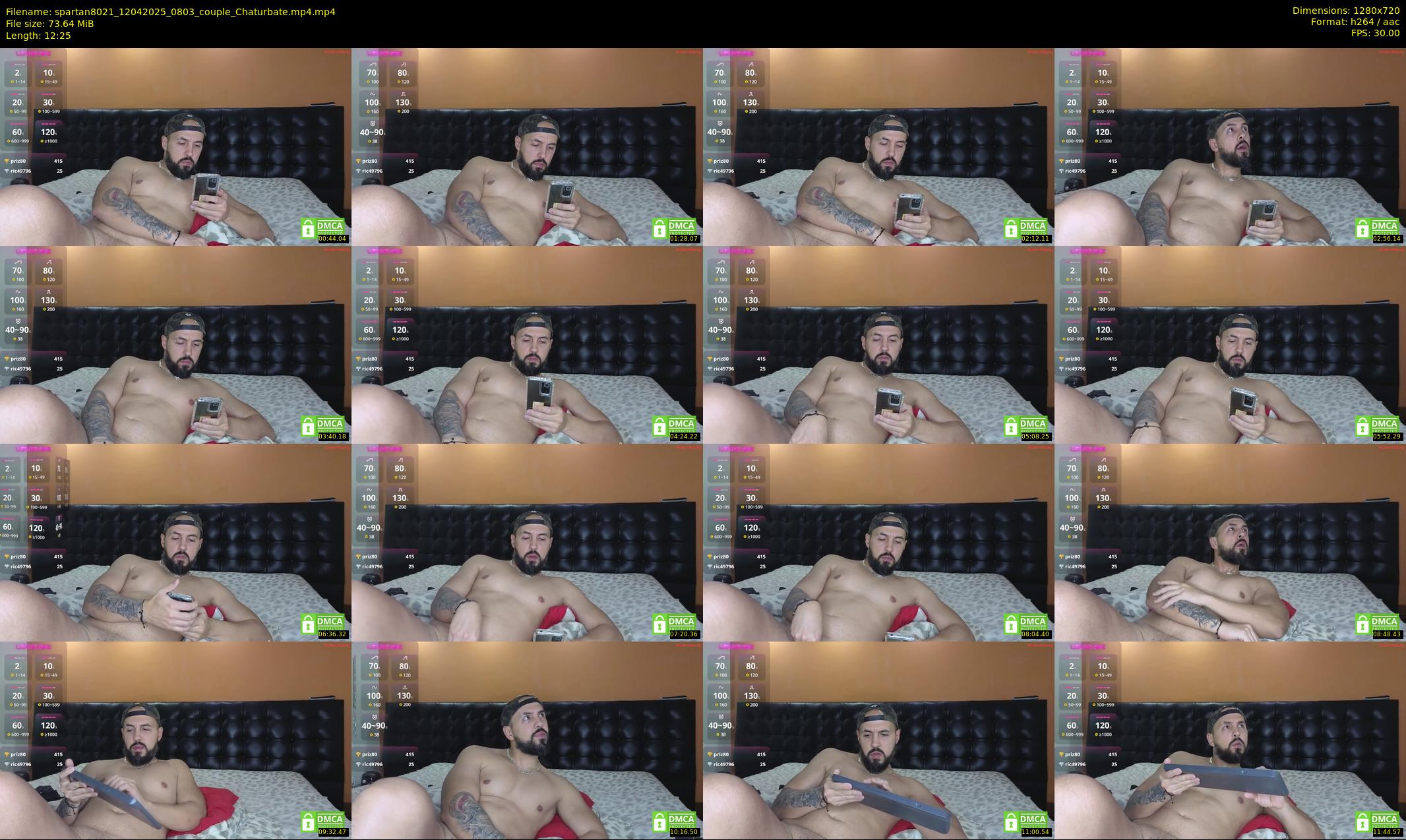 spartan8021 — 13 minute Chaturbate couple cam show recording, 720p, Apr 12, 2025