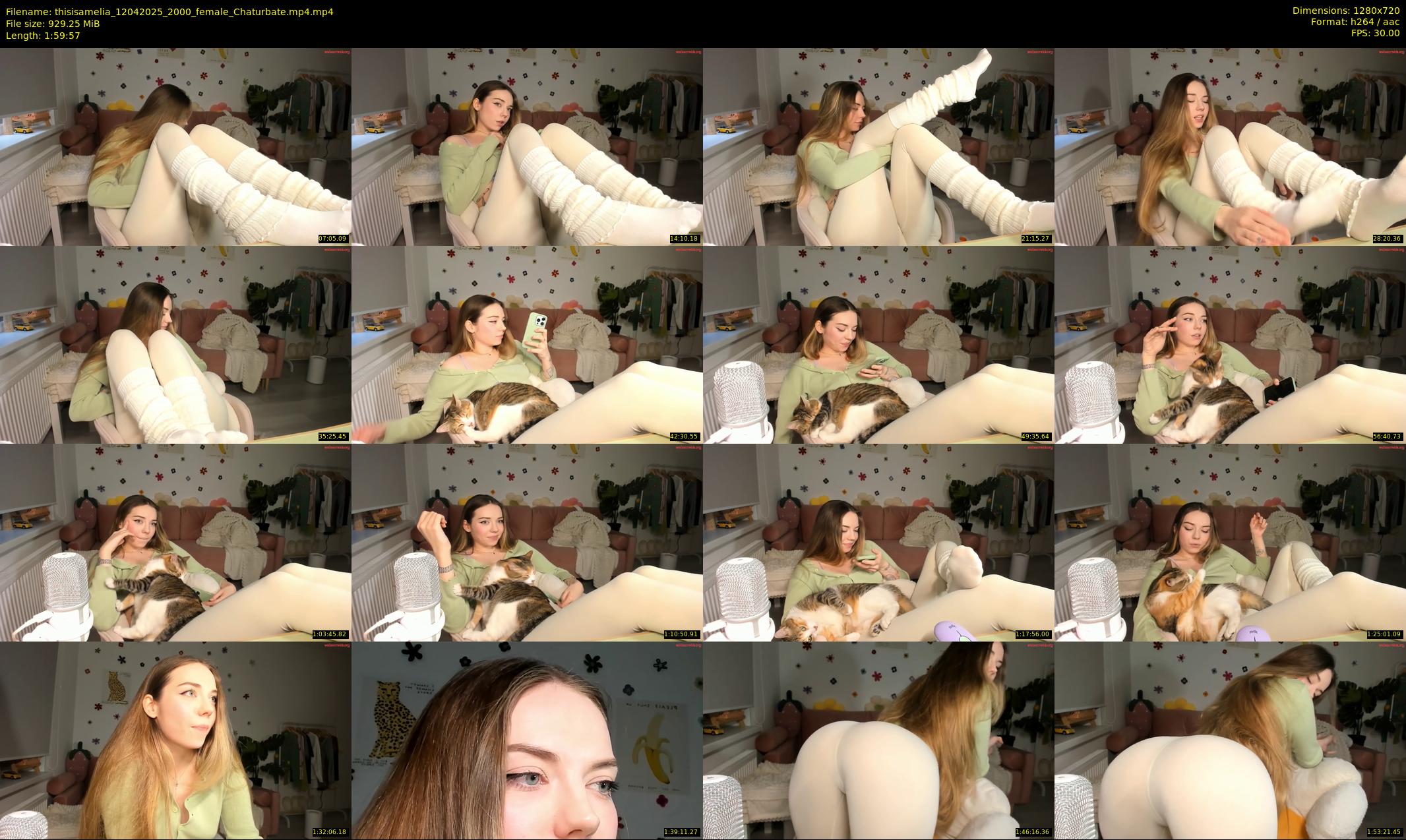 thisisamelia — 120 minute Chaturbate female cam show recording, 720p, Apr 12, 2025