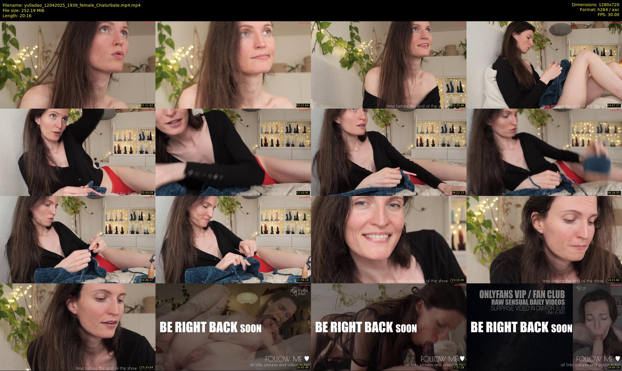 yulladao — 21 minute Chaturbate female cam show recording, 720p, Apr 12, 2025