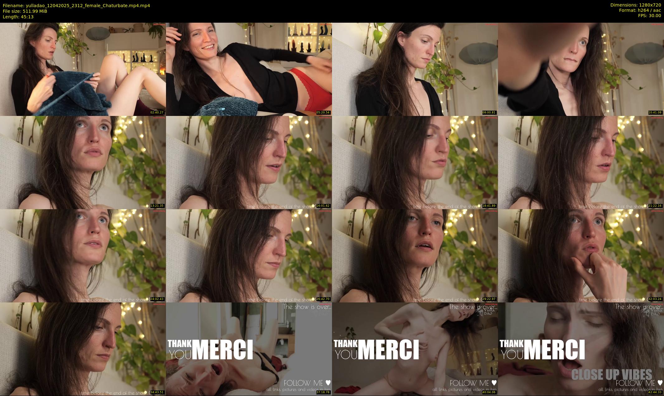 yulladao — 46 minute Chaturbate female cam show recording, 720p, Apr 12, 2025