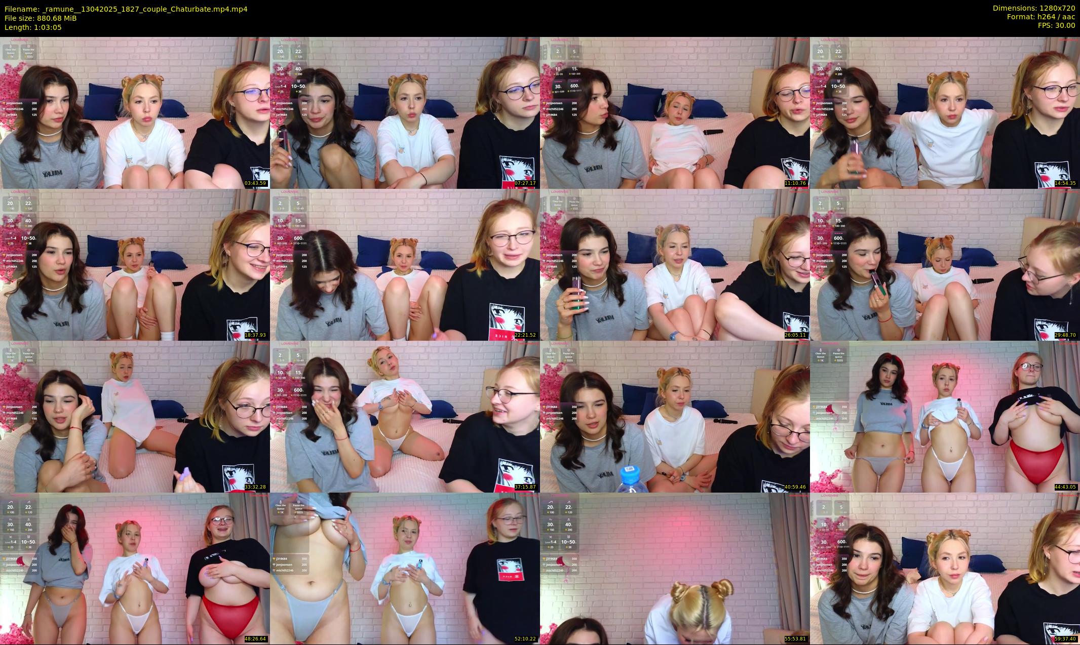 _ramune_ — 64 minute Chaturbate couple cam show recording, 720p, Apr 13, 2025