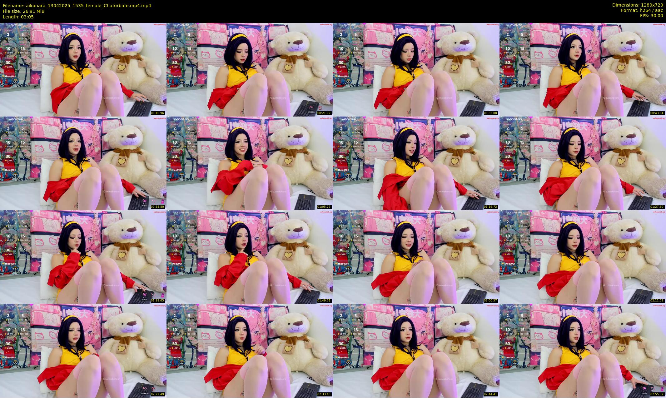 aikonara — 4 minute Chaturbate female cam show recording, 720p, Apr 13, 2025