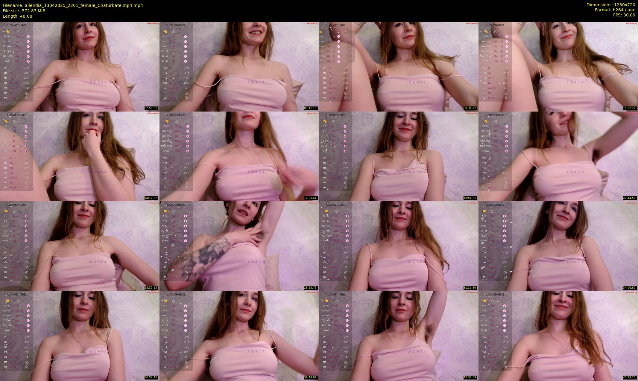 allendia — 49 minute Chaturbate female cam show recording, 720p, Apr 13, 2025
