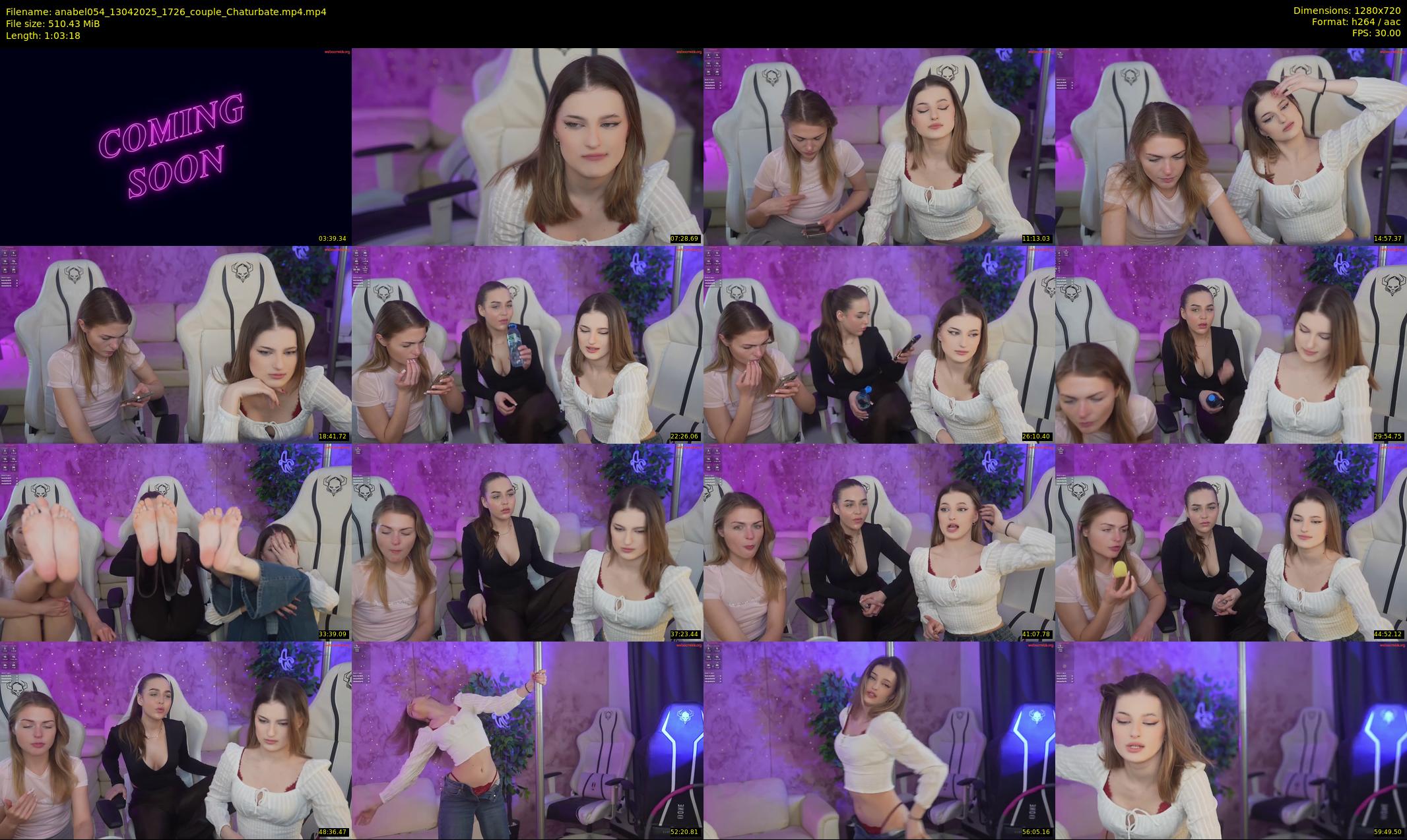 anabel054 — 64 minute Chaturbate female cam show recording, 720p, Apr 13, 2025
