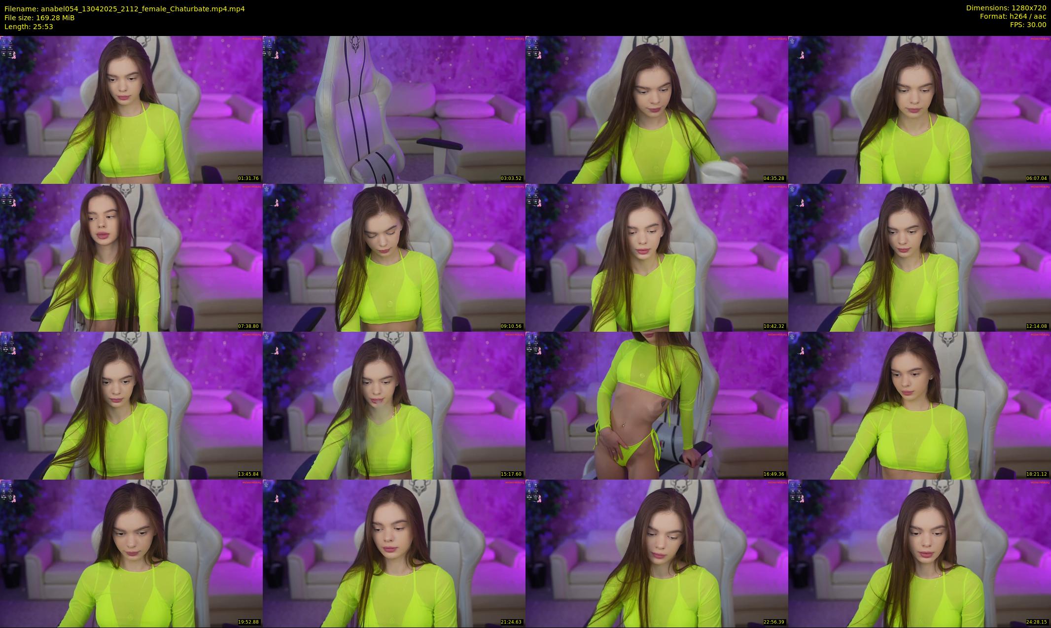 anabel054 — 26 minute Chaturbate female cam show recording, 720p, Apr 13, 2025