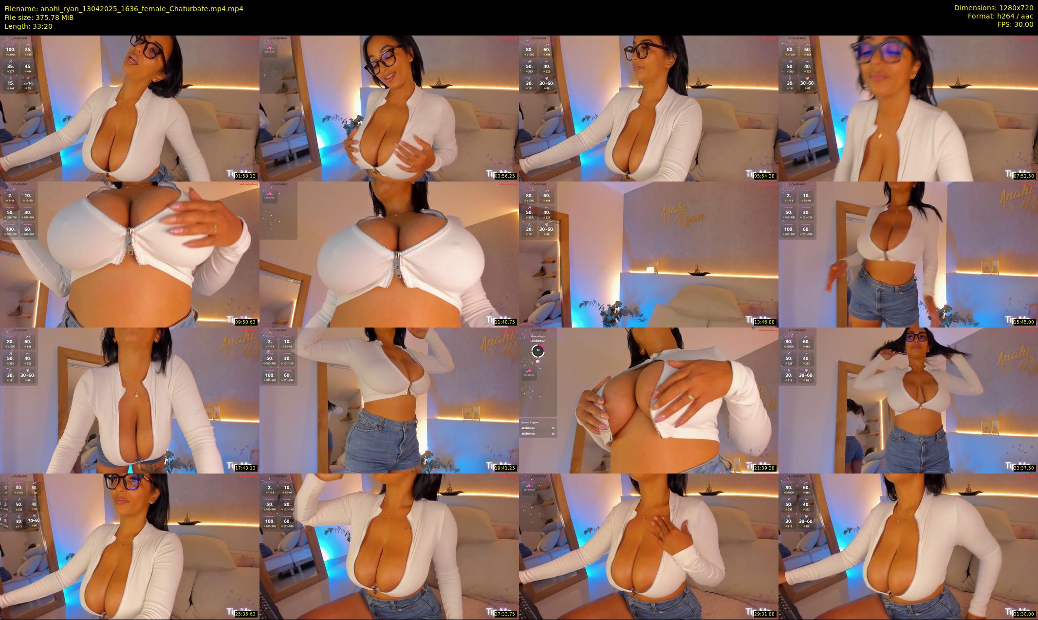 anahi_ryan — 34 minute Chaturbate female cam show recording, 720p, Apr 13, 2025