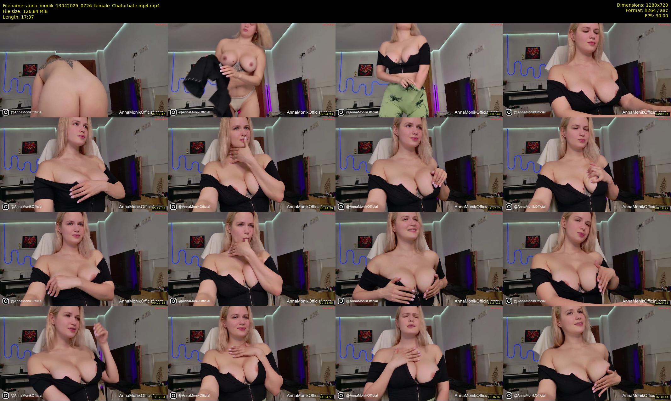 anna_monik — 18 minute Chaturbate couple cam show recording, 720p, Apr 13, 2025