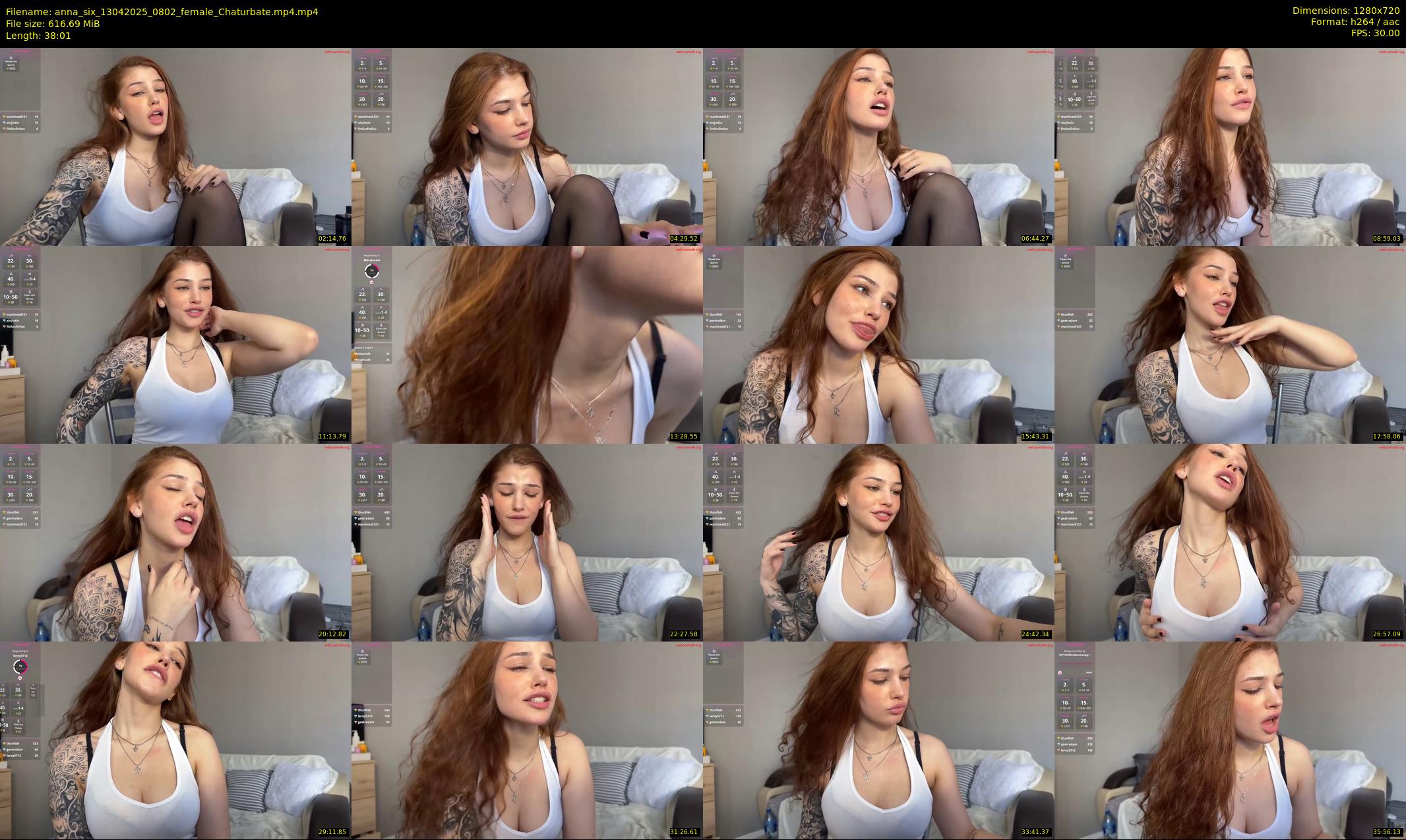anna_six — 39 minute Chaturbate female cam show recording, 720p, Apr 13, 2025