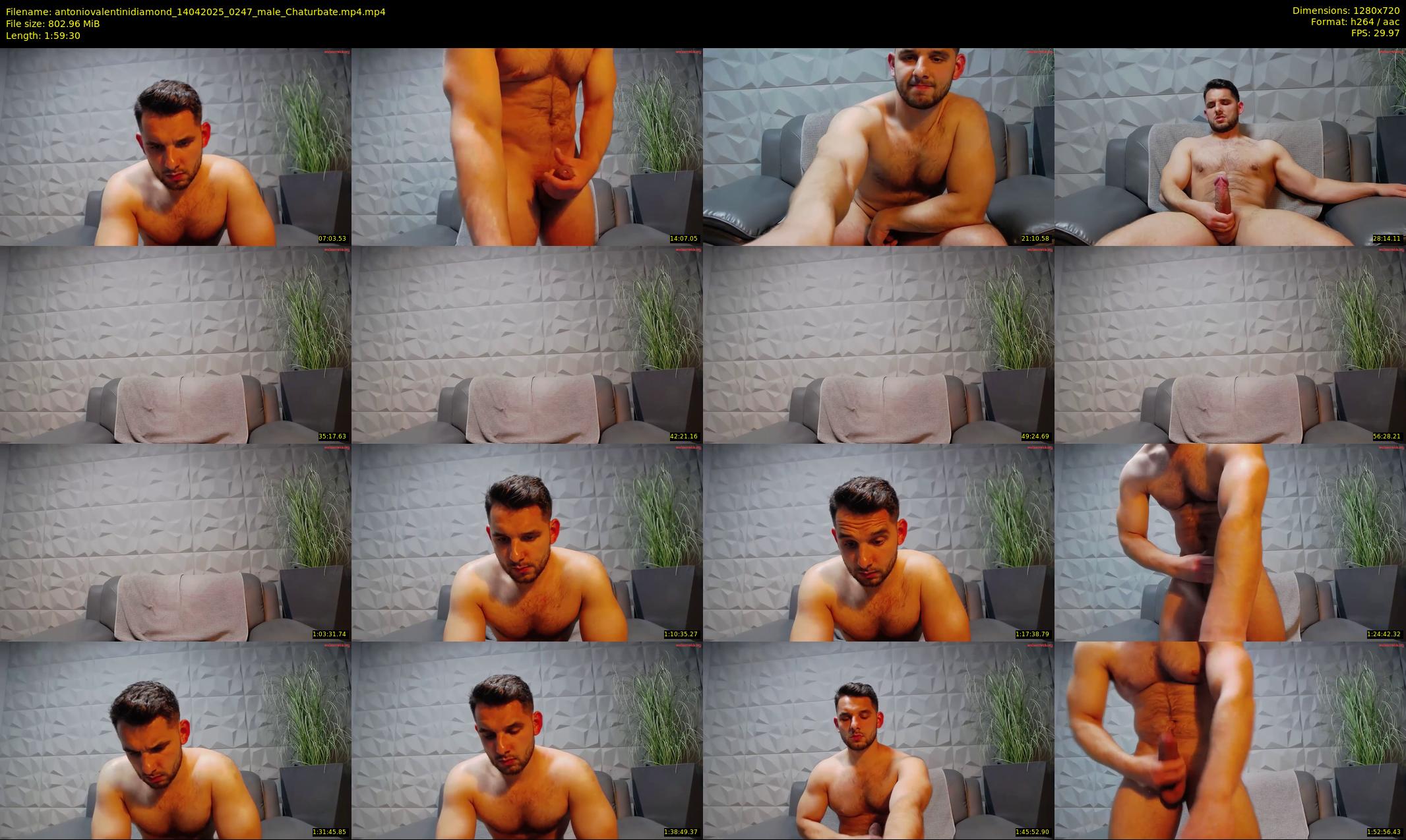 antoniovalentinidiamond — 120 minute Chaturbate male cam show recording, 720p, Apr 14, 2025