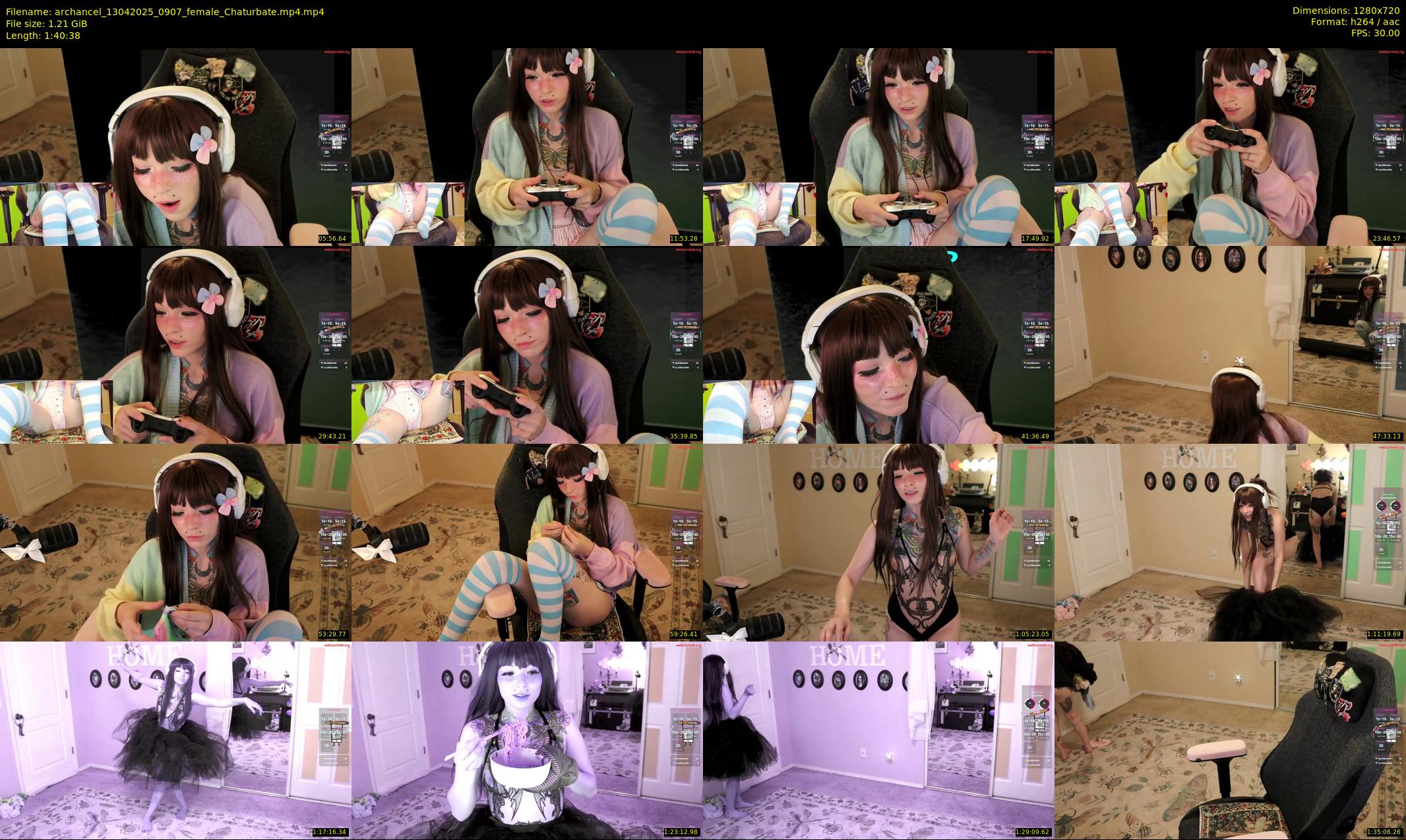 archancel — 101 minute Chaturbate female cam show recording, 720p, Apr 13, 2025