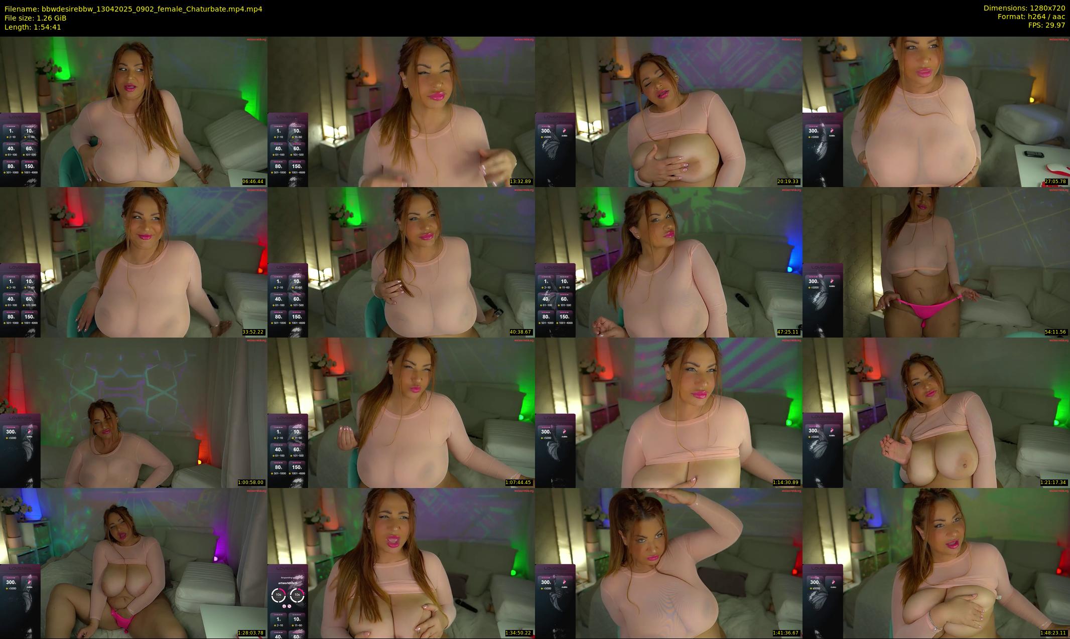 bbwdesirebbw — 115 minute Chaturbate female cam show recording, 720p, Apr 13, 2025
