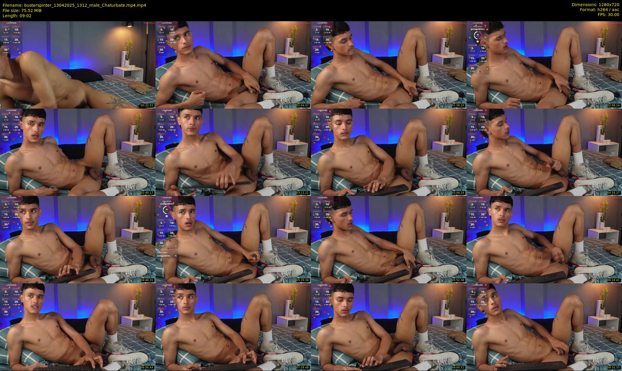 busterspinter — 10 minute Chaturbate male cam show recording, 720p, Apr 13, 2025