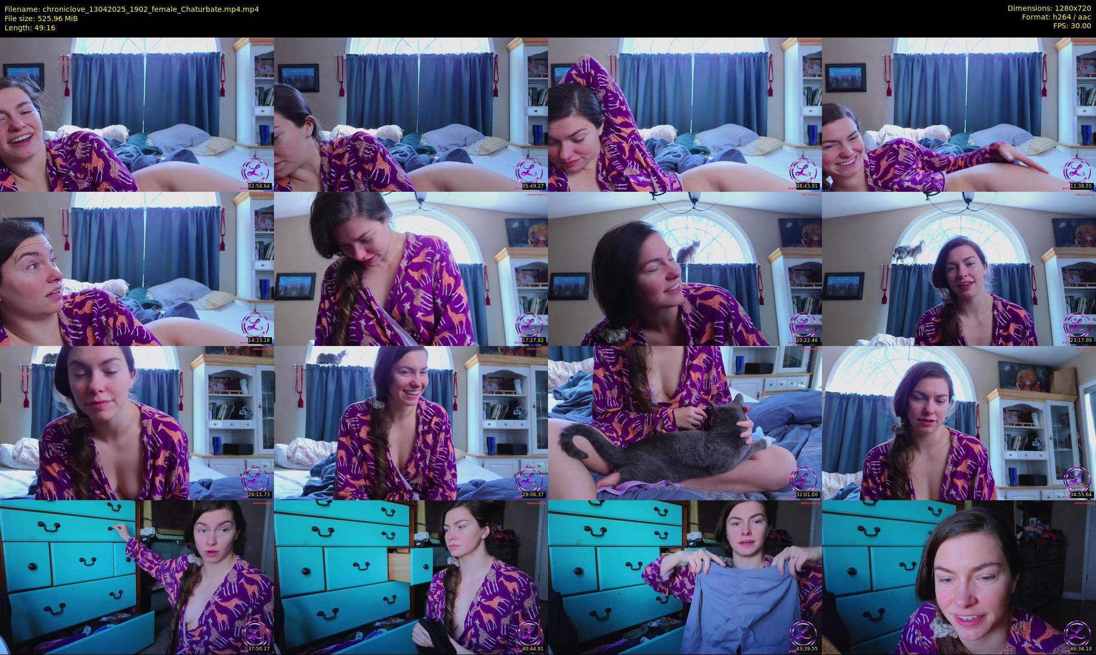 chroniclove — 50 minute Chaturbate female cam show recording, 720p, Apr 13, 2025