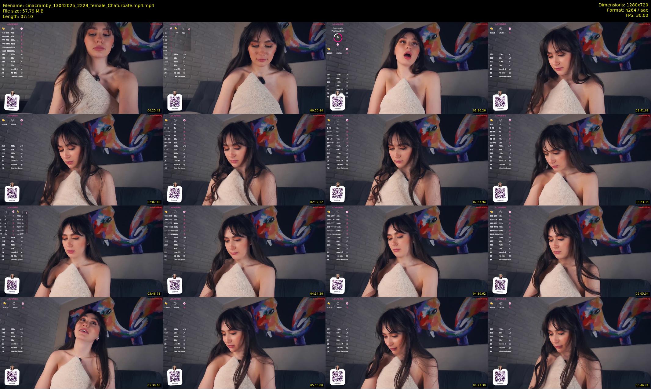 cinacramby — 8 minute Chaturbate female cam show recording, 720p, Apr 13, 2025