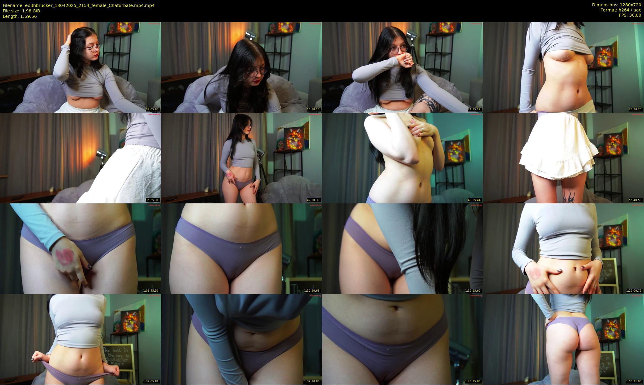 edithbrucker — 120 minute Chaturbate female cam show recording, 720p, Apr 13, 2025